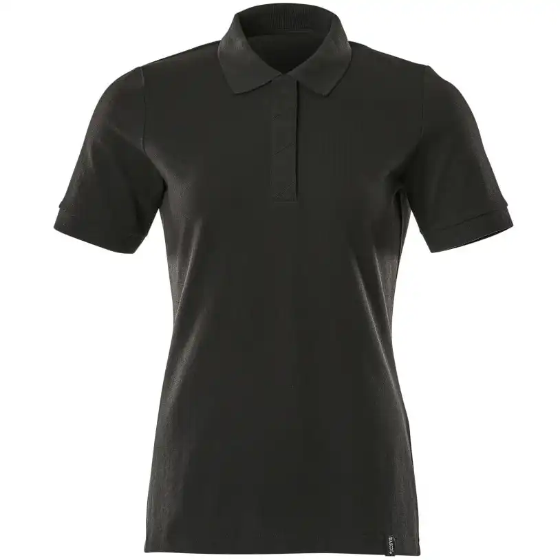 Damen Polo T-Shirt "20193" Crossover in vollschwarz, S - Thumbnail 1