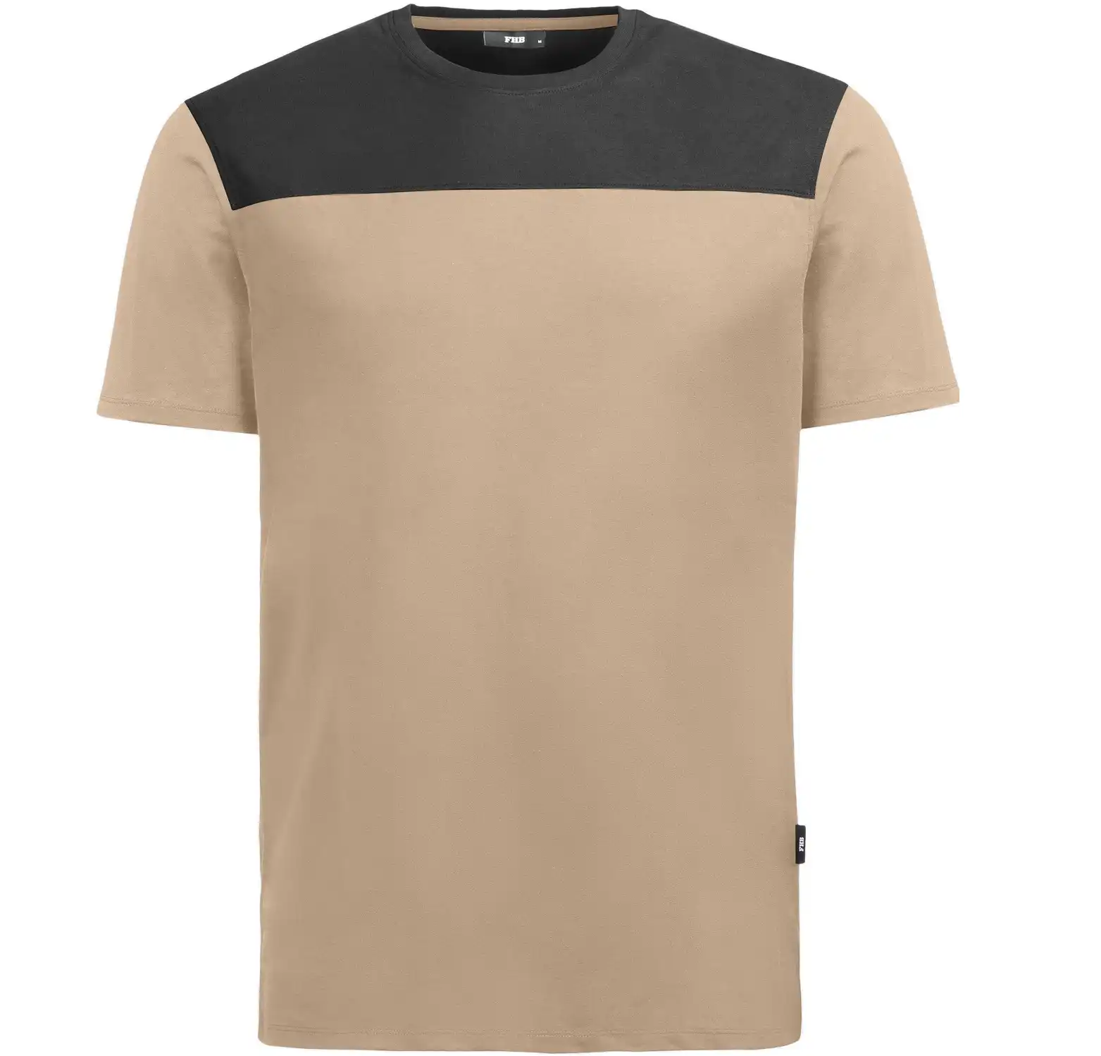 T-Shirt "KNUT" in beige/schwarz, XXL - Bild 1