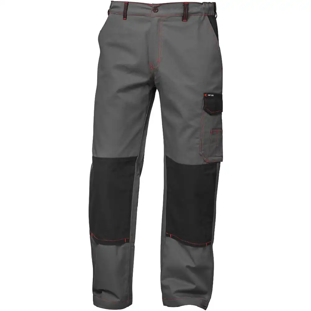 Bundhose Twill 245g/m²  in grau/schwarz, 42 - Bild 1