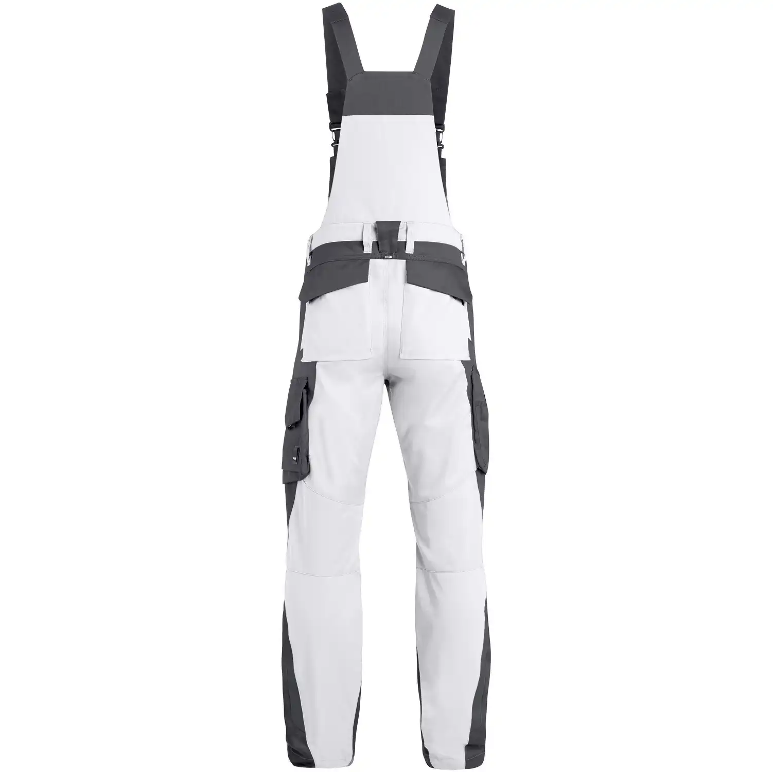 Latzhose "PASCAL" in weiß/anthrazit, 28 - Thumbnail 2