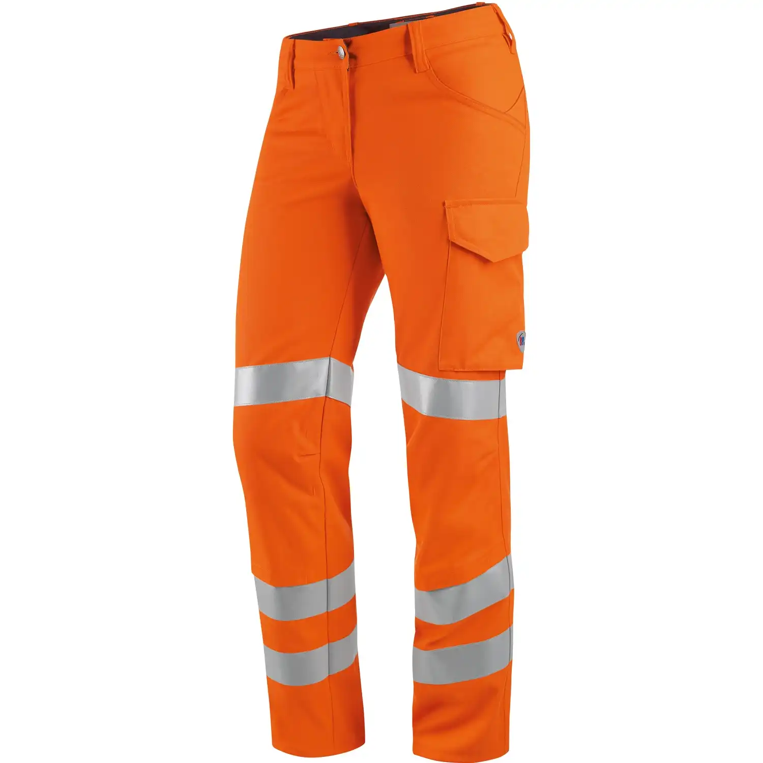 Damen Warnschutz Bundhose "2018-845" Hi-Vis Comfort in warnorange, 38 - lang - Thumbnail 1