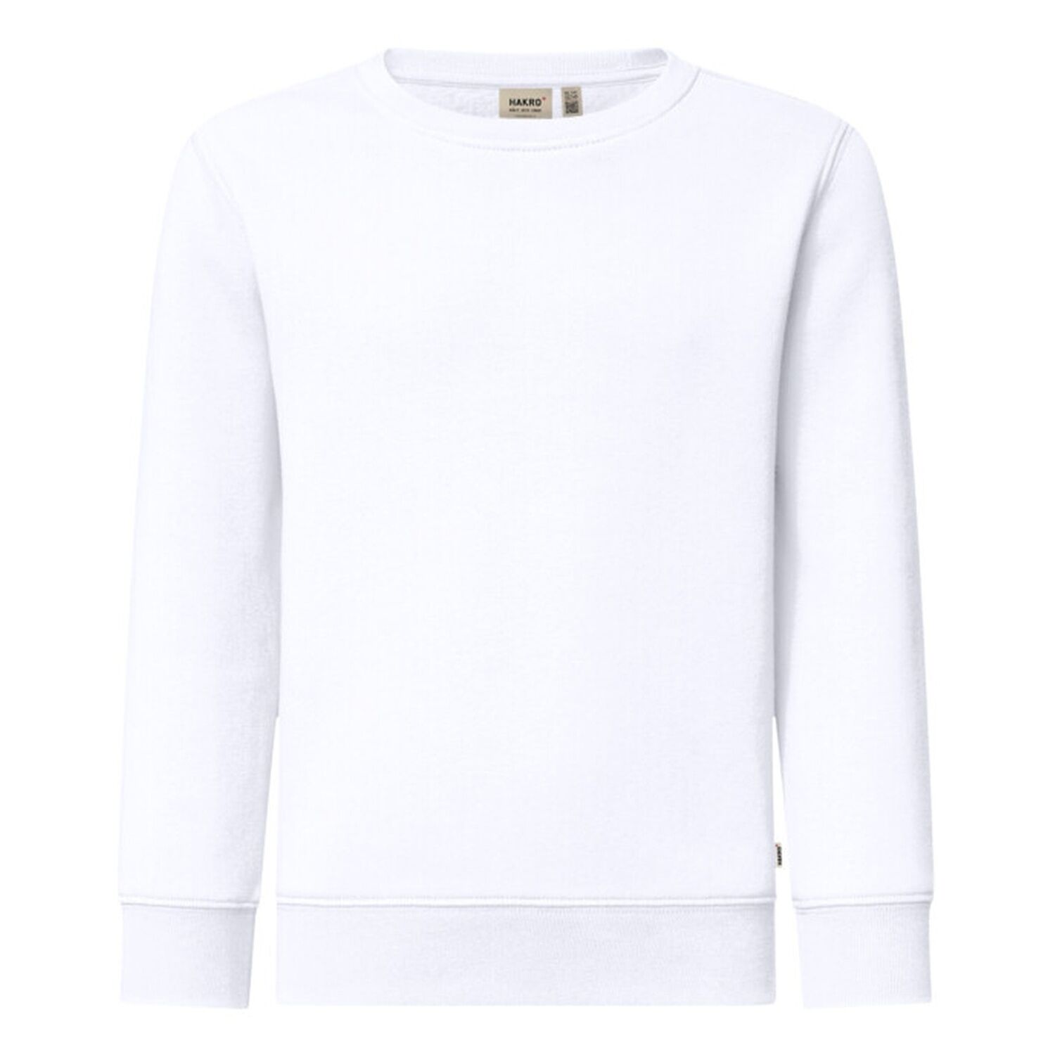 Kinder Sweatshirt Bio-Baumwolle "541" in 110/116, Weiß - Thumbnail 1