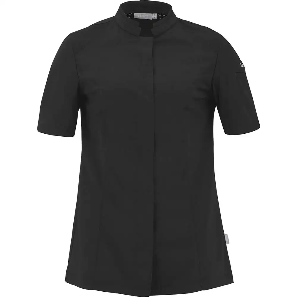 Damen Kochhemd "MARJORAM" in schwarz, XS - Thumbnail 1