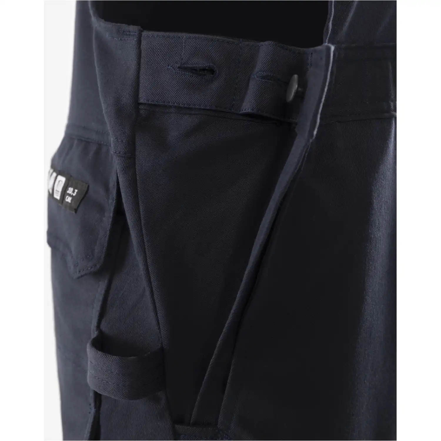 Multinorm Latzhose "2168 ATHF" Flamestat gelb/marine in C60 - Thumbnail 3