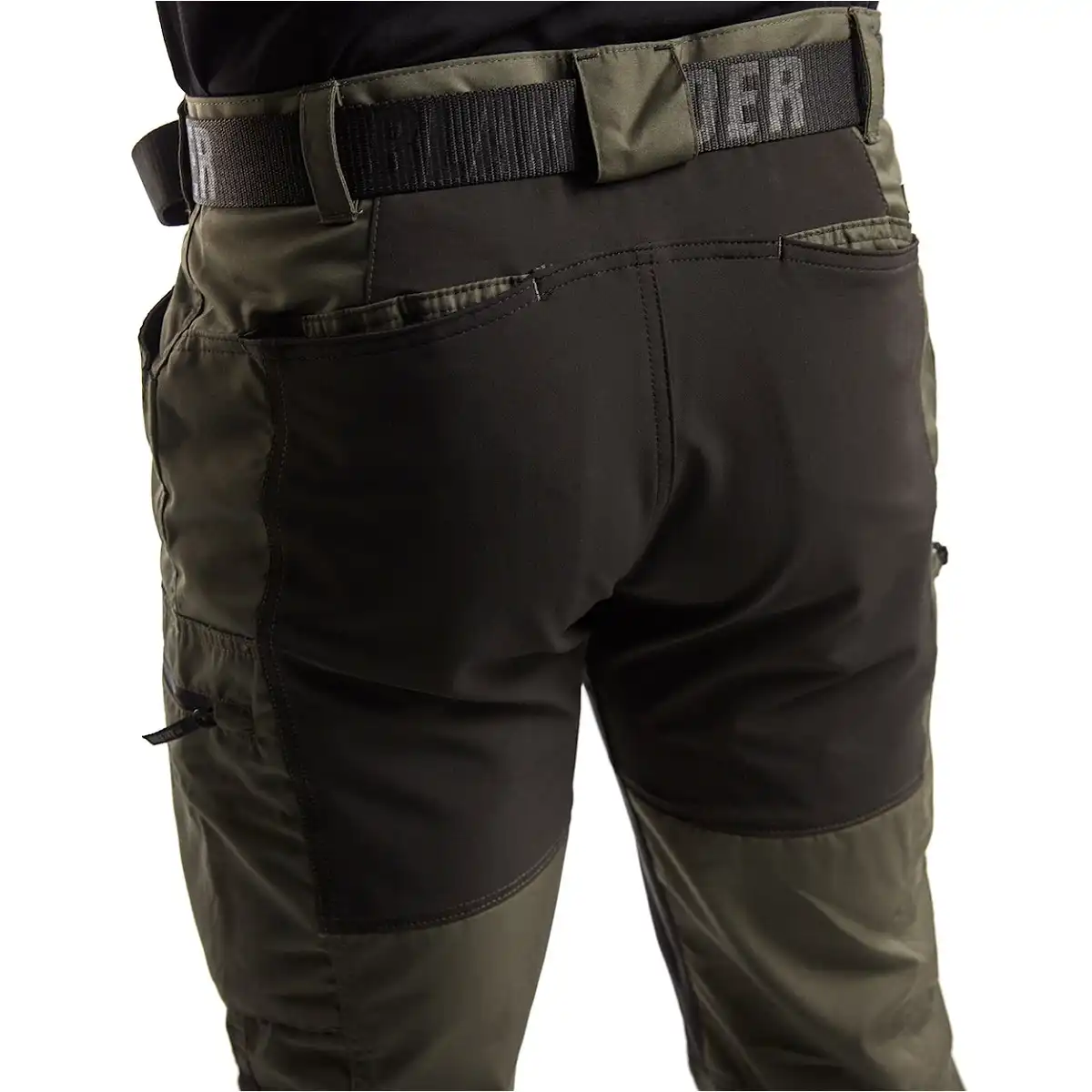 Service Bundhose "1459-1845" 166 g/m² in armygrün/schwarz, 50 - Thumbnail 4