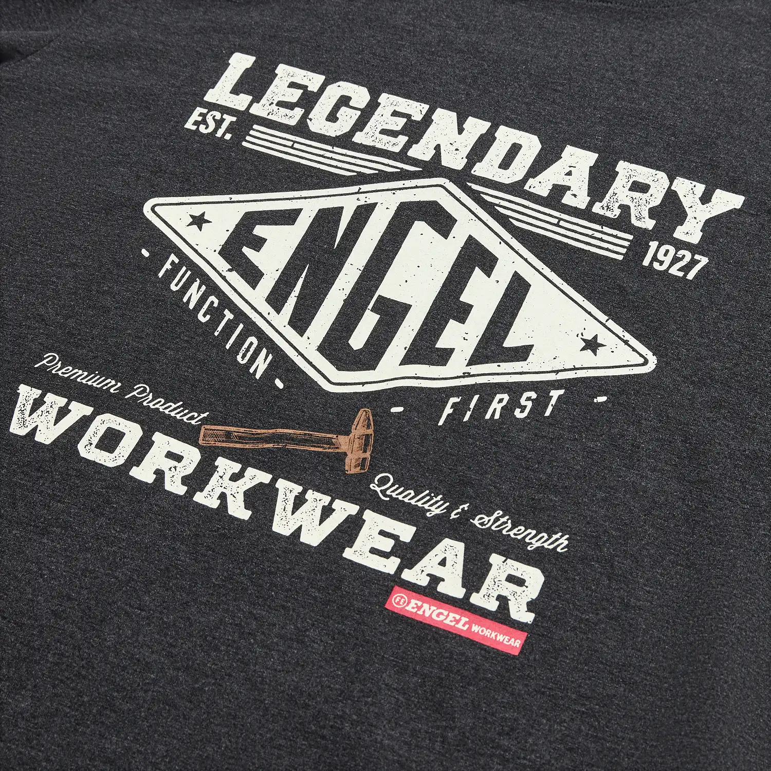 T-Shirt "9042-337" Extend dunkelgrau-meliert in L - Thumbnail 3