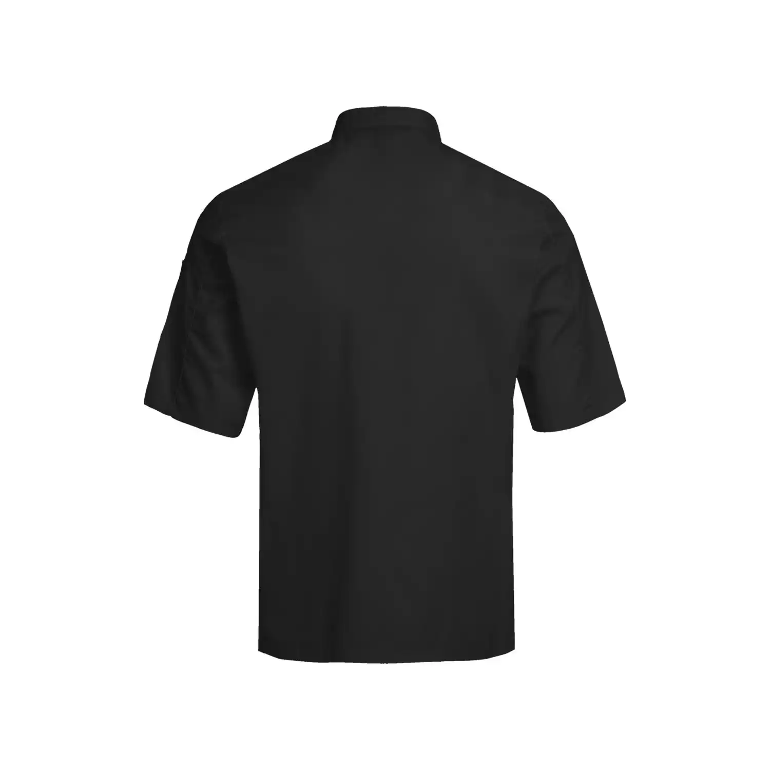 Herren kurzarm Kochjacke "5562" in schwarz, XXL - Thumbnail 2