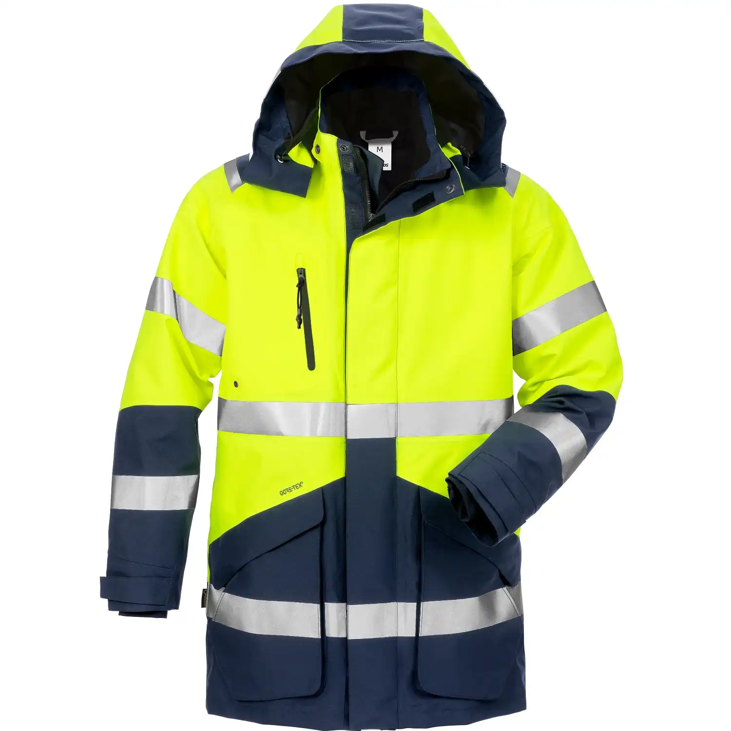 Warnschutz Winterparka "4989 GXB" Gore-Tex® in gelb/marine, XS - Thumbnail 1