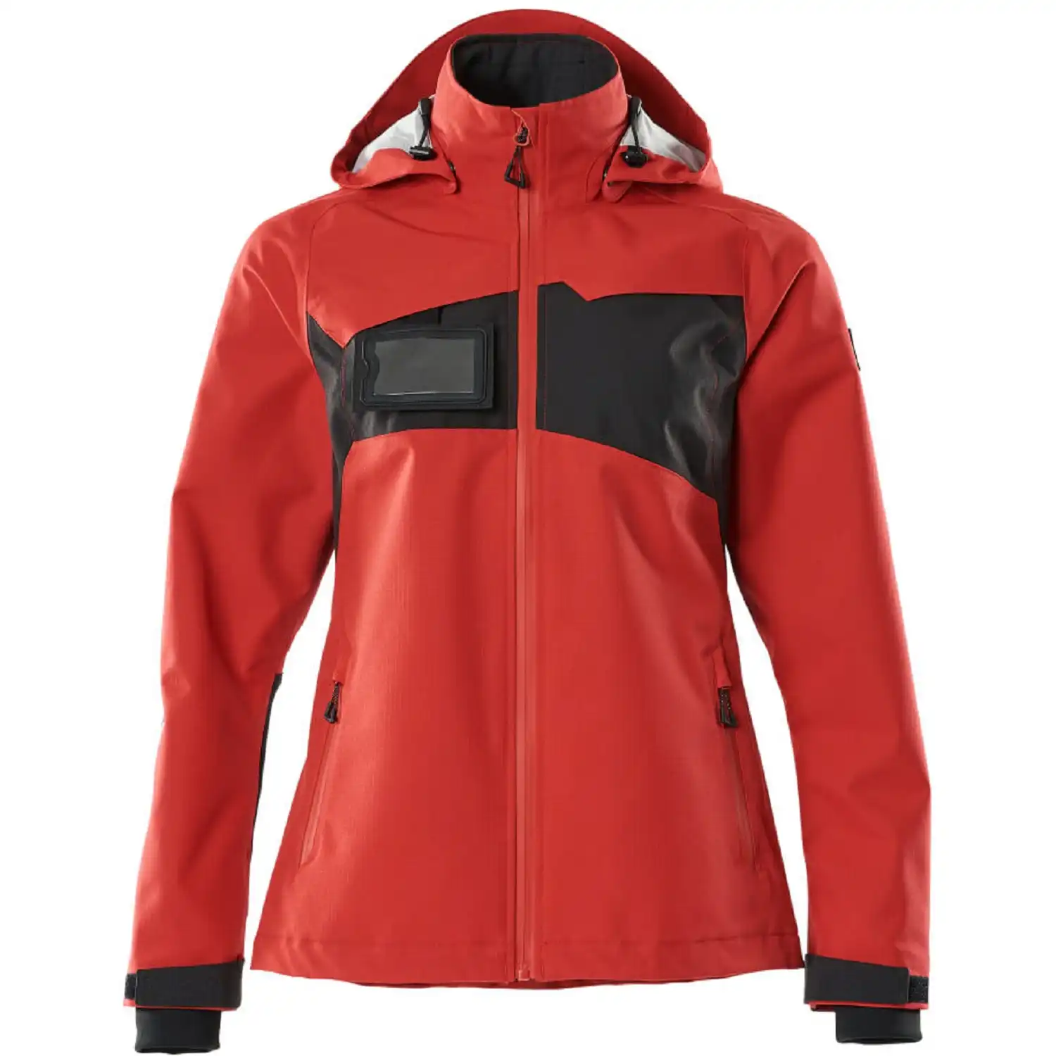 Damen Hardshell-Regenjacke "ACCELERATE" in verkehrsrot/schwarz, XS - Bild 1