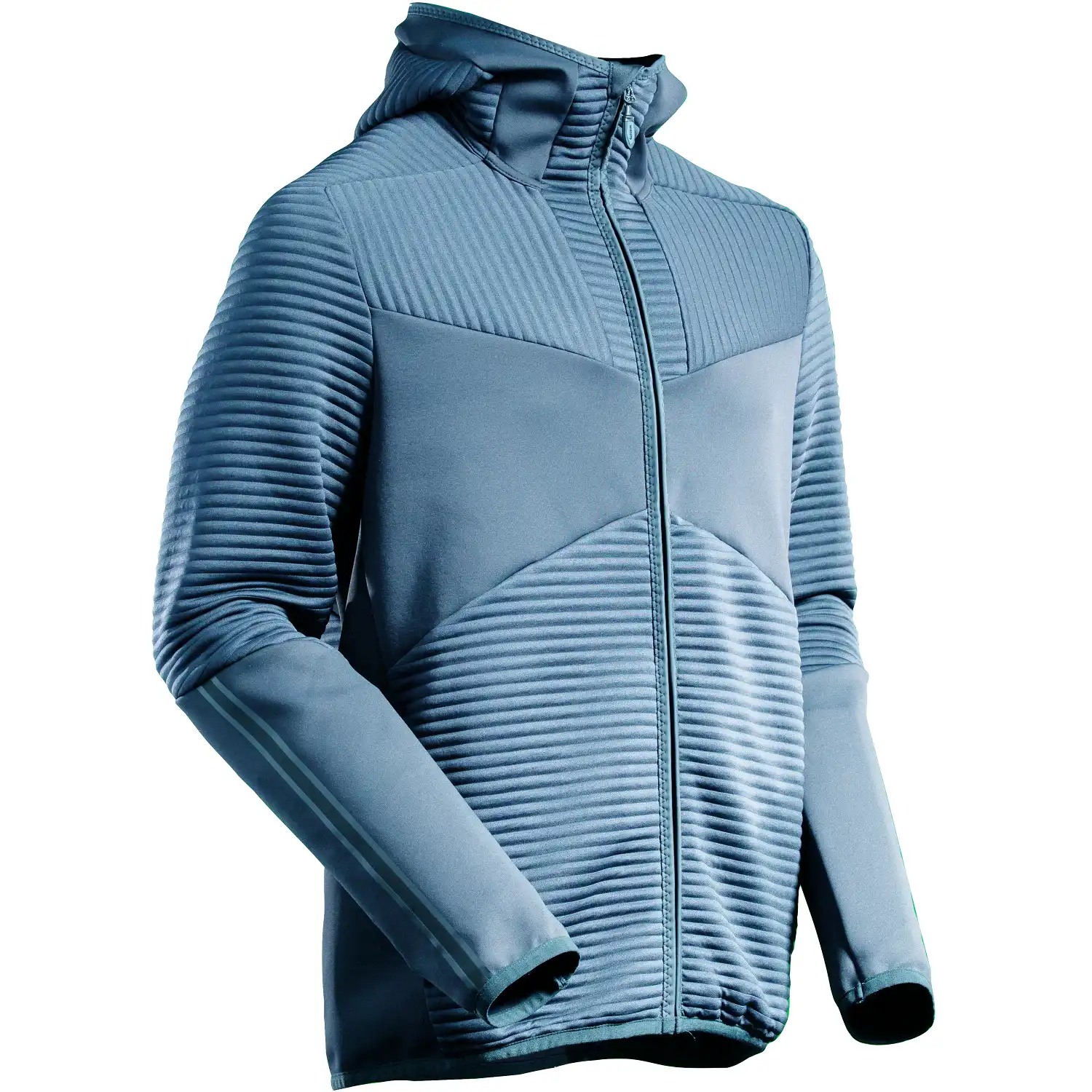 Kapuzen-Sweatjacke "22603-681" Customized in steinblau, XXL - Thumbnail 1