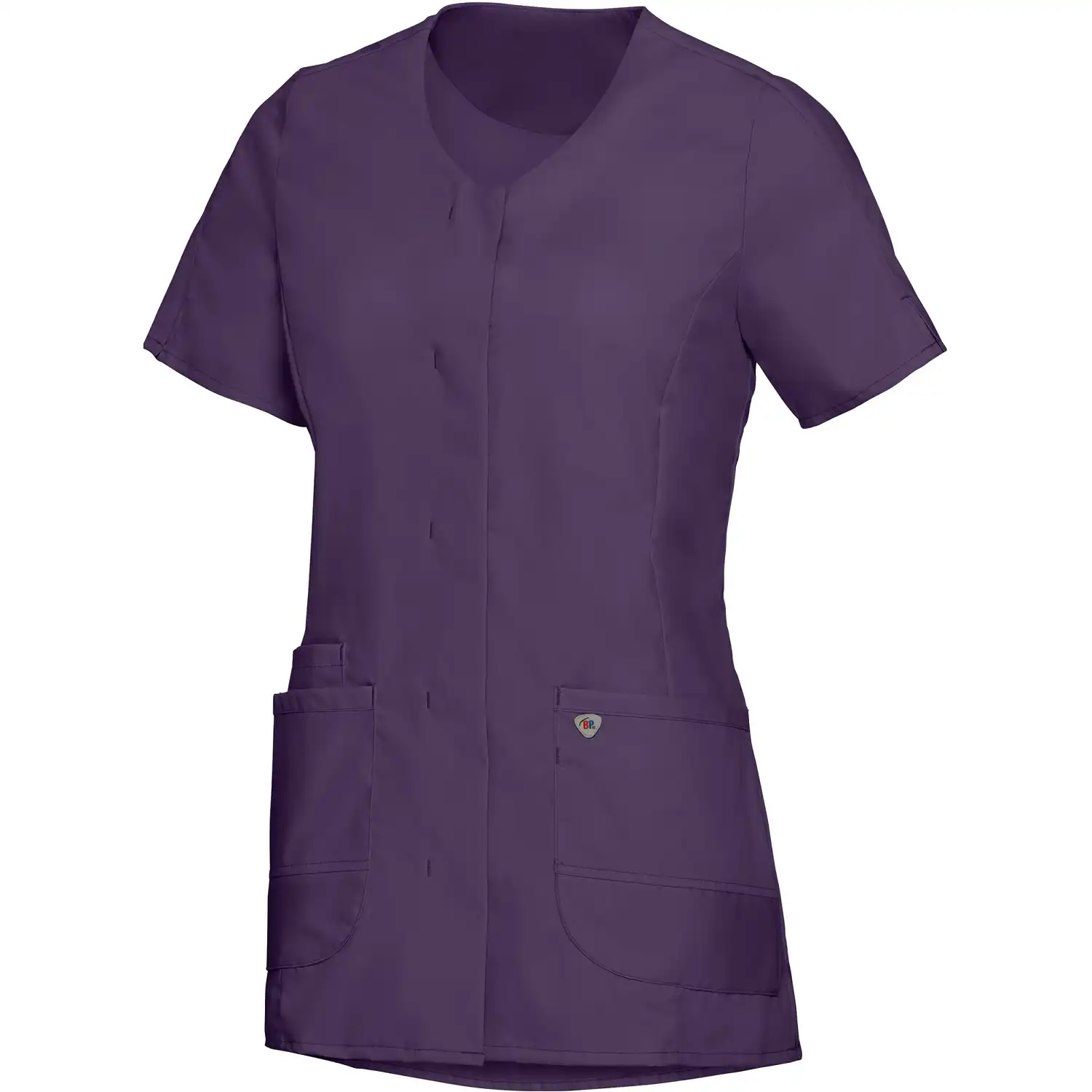Damen Stretch Kasack "1764-241" Med & Care in aubergine, XS - Thumbnail 1