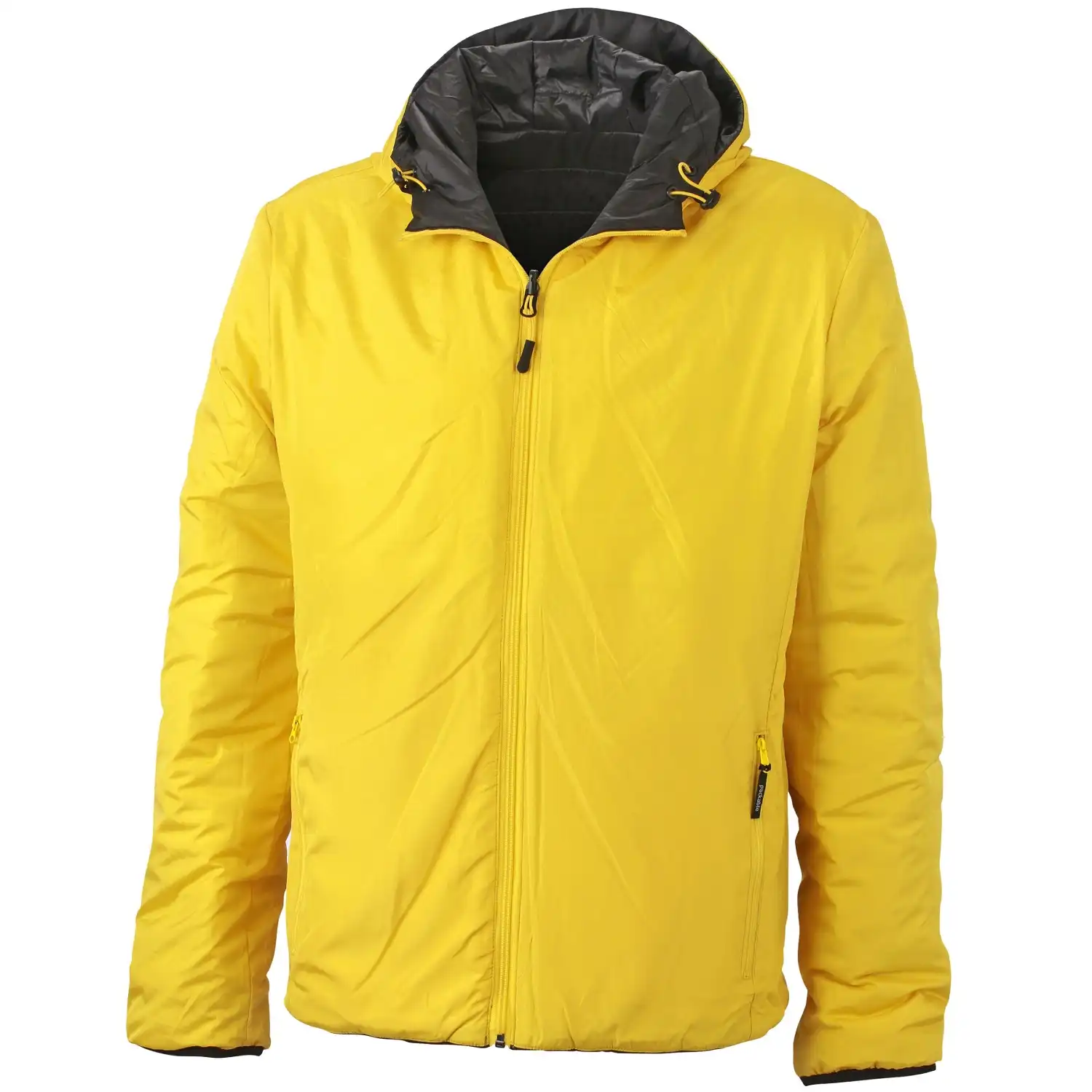 Wende-Steppjacke "JN1092" in black/yellow, 3XL - Thumbnail 2