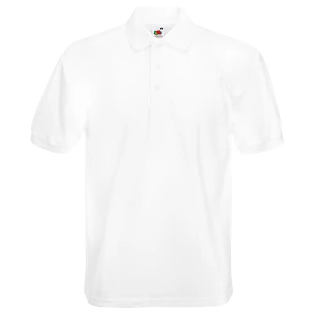 Polo-Shirt "F503" Heavy Piquée in white, XXL - Thumbnail 1