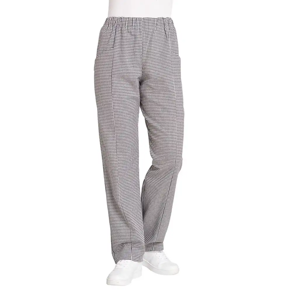 Damen Koch-/Bäckerhose mit Gummizug "08/609" in pepita, XL - Bild 1