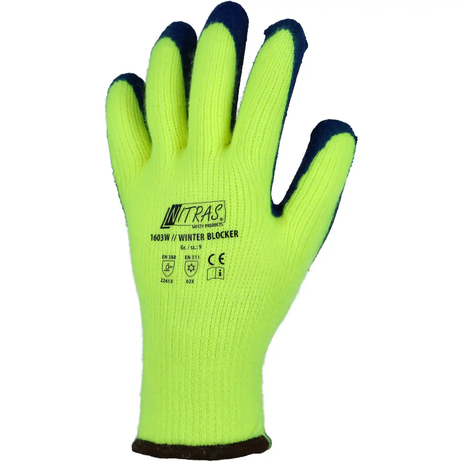 Latex-Baumwoll-Strickhandschuhe 1603W "WinterBlocker" in 9 (L) - Thumbnail 1