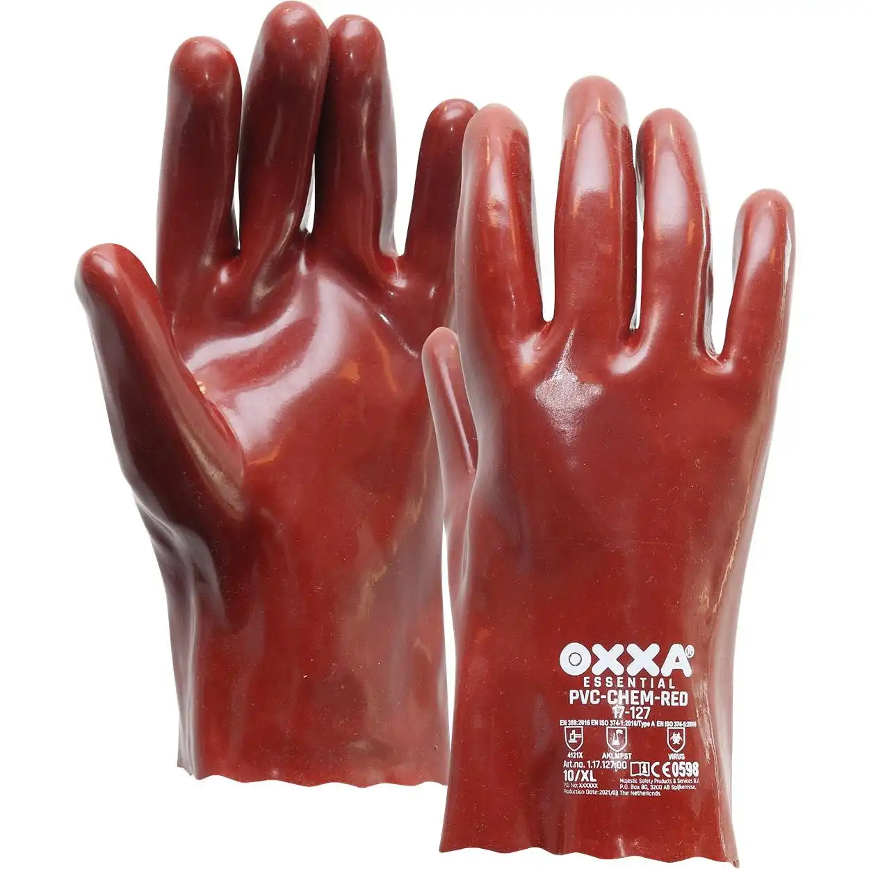Chemie Handschuhe PVC-Chem-Red 17-127 - Bild 1