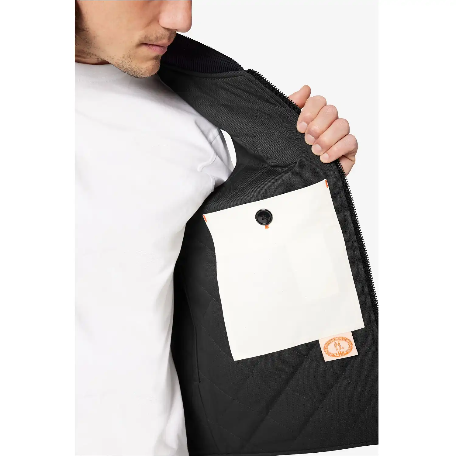 Arbeitsweste "FIETE" Ursprung schwarz in 44 - Thumbnail 4