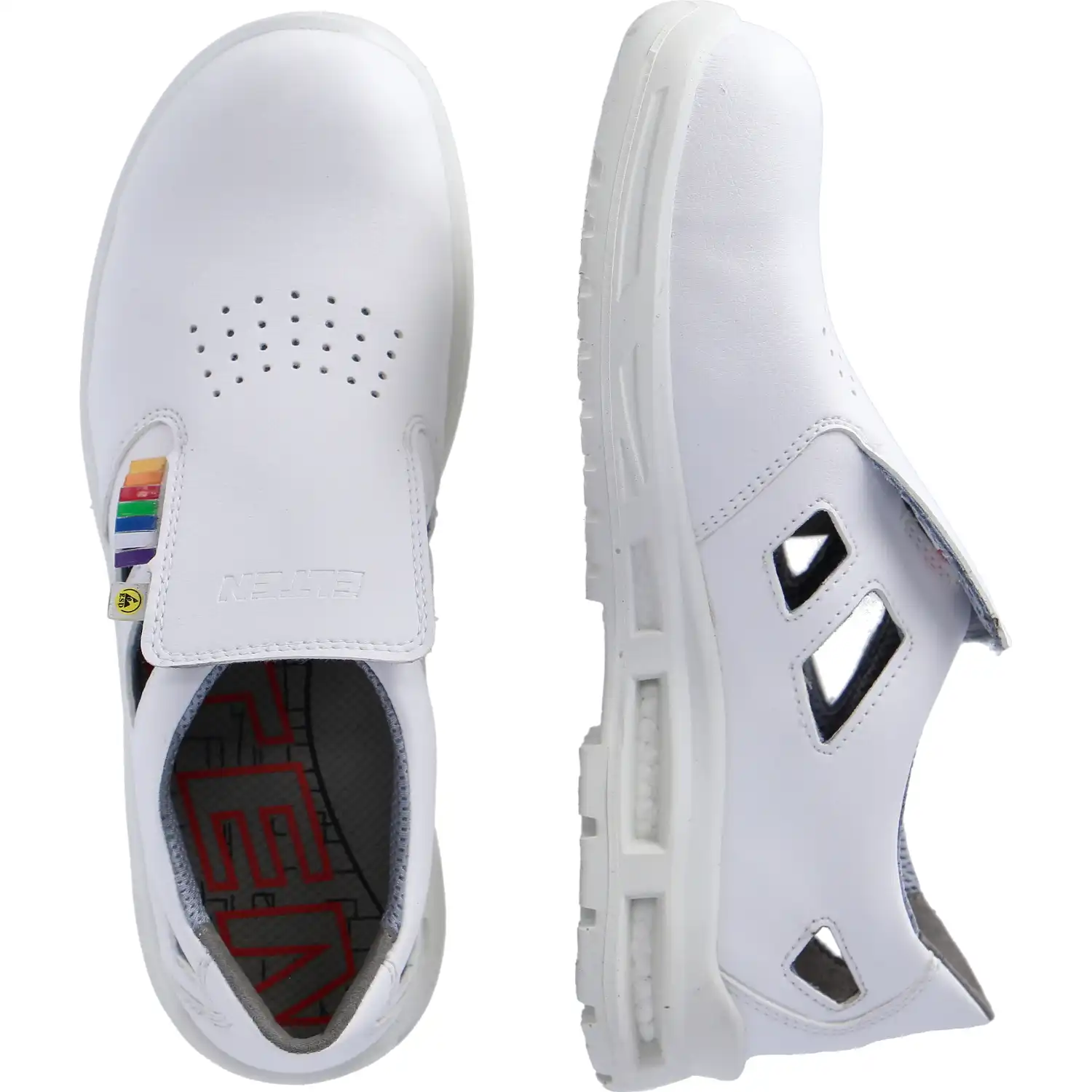 Sicherheitshalbschuhe S1P "BRICE AIR XXTM WHITE LOW" ESD WELLMAXX in 45 - Thumbnail 2