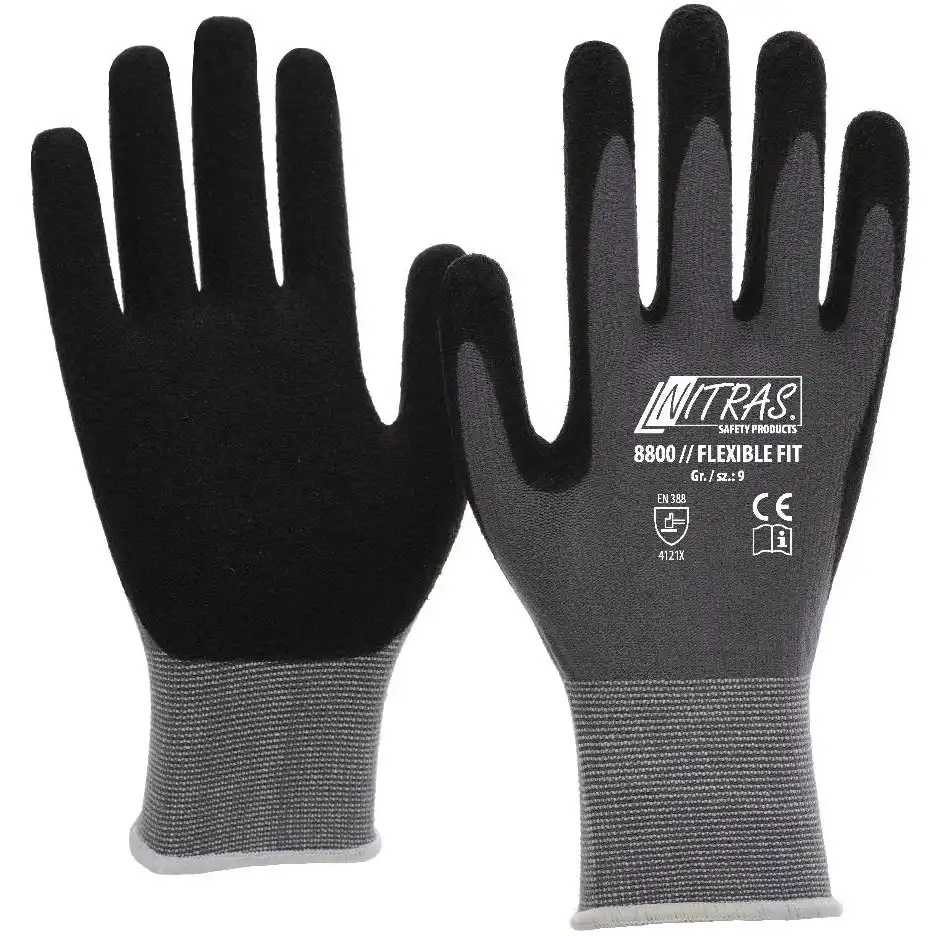 Nitril Nylon Handschuhe "FLEXIBLE FIT" in 10 (XL) - Thumbnail 1