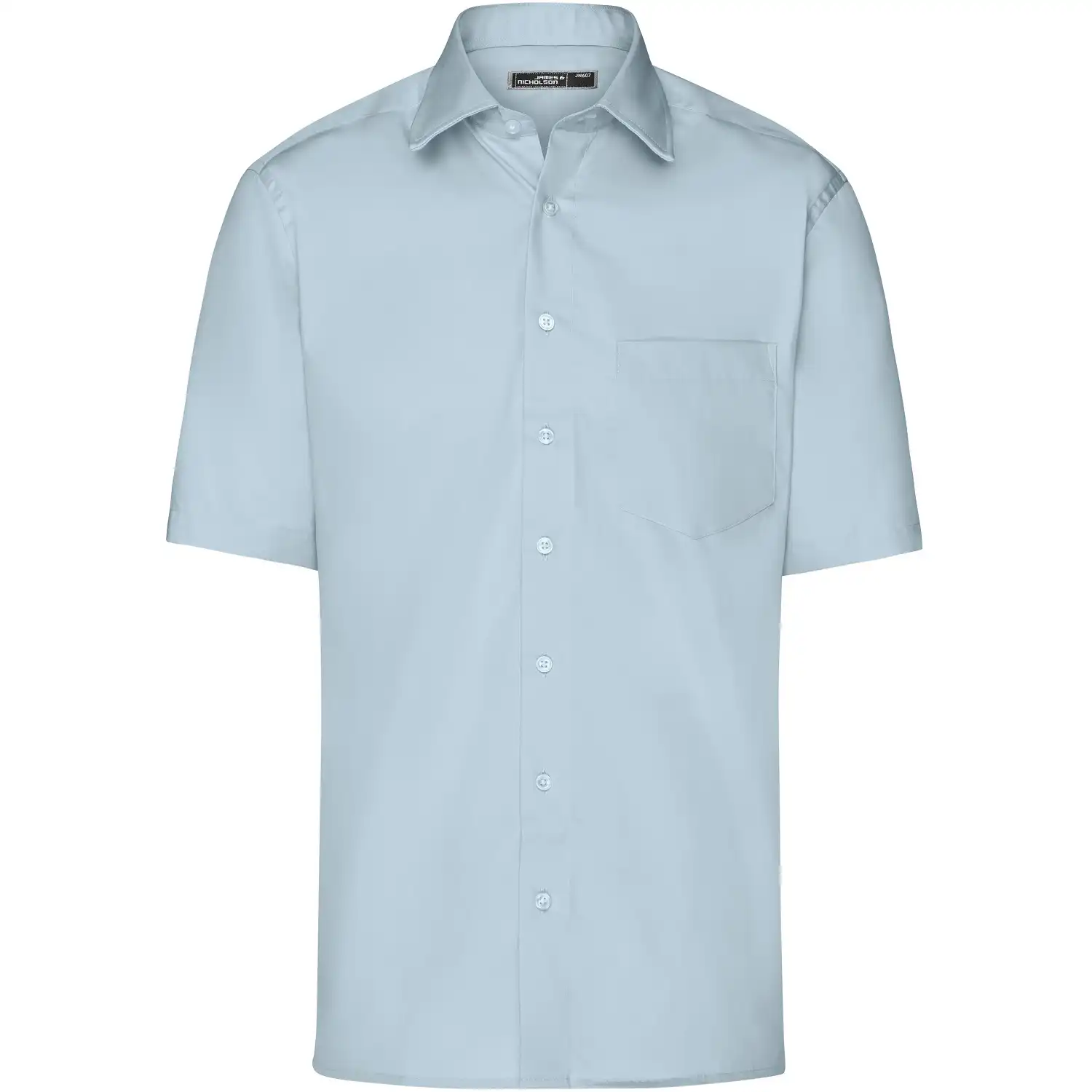 Business-Hemd kurzarm "JN607" in light-blue, 3XL - Bild 1