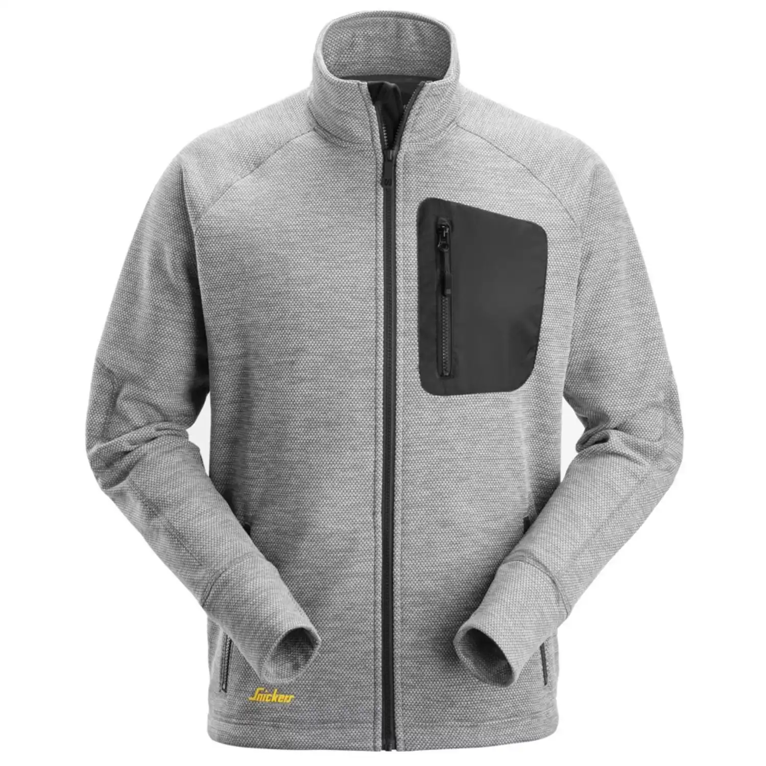 Fleece-Arbeitsjacke "FlexiWork" in grau, L - Thumbnail 1
