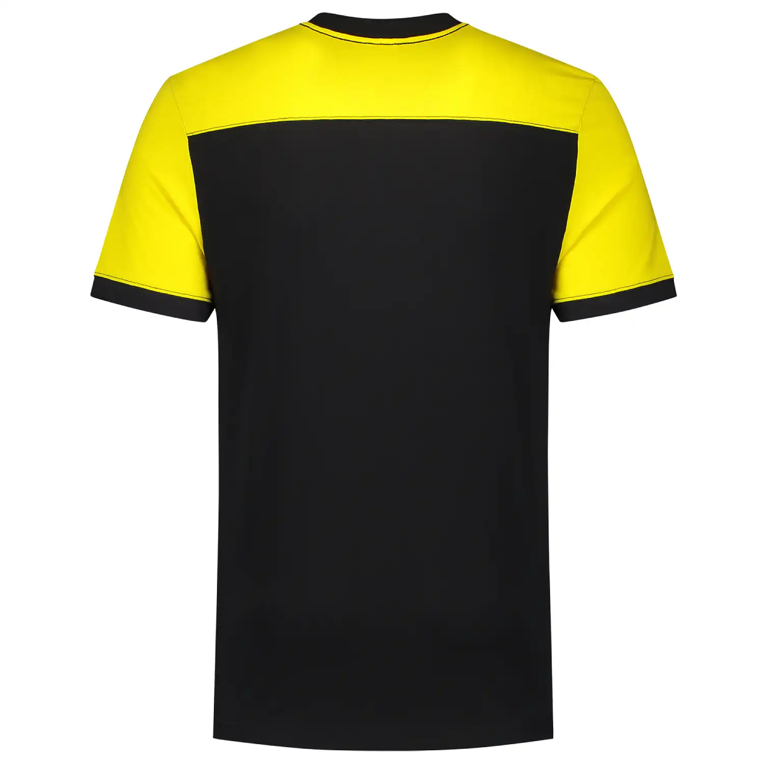 T-Shirt Bicolor "102006" Workwear in black/yellow, XS - Thumbnail 2