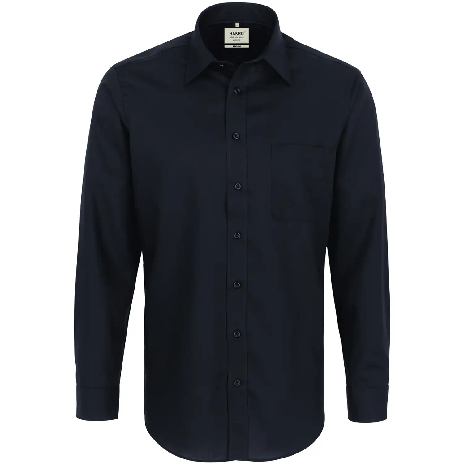 Hemd "BUSINESS COMFORT" langarm 108 in schwarz, L - Bild 1