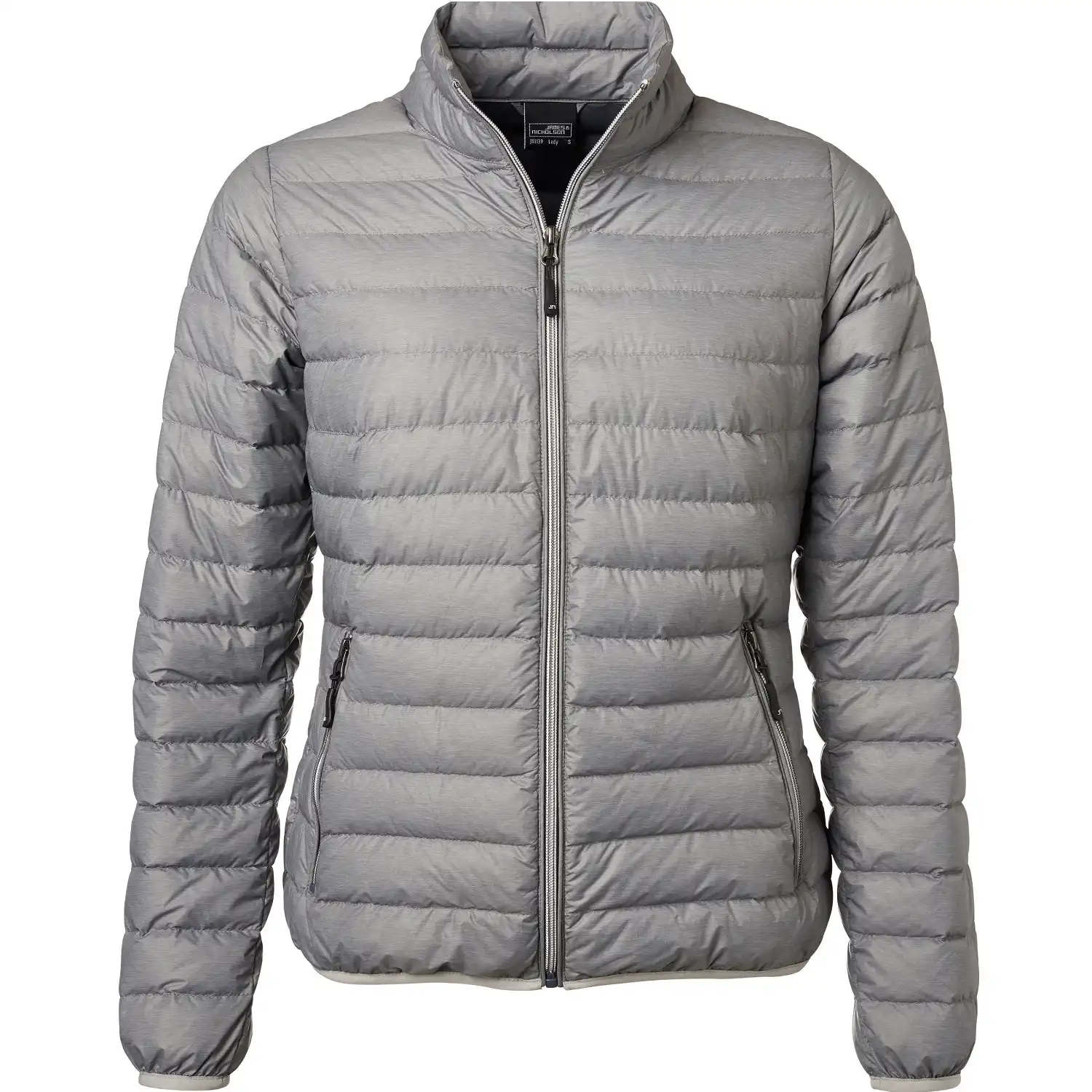 Damen Daunenjacke "JN1139" in silver-melange/graphite, L - Thumbnail 1