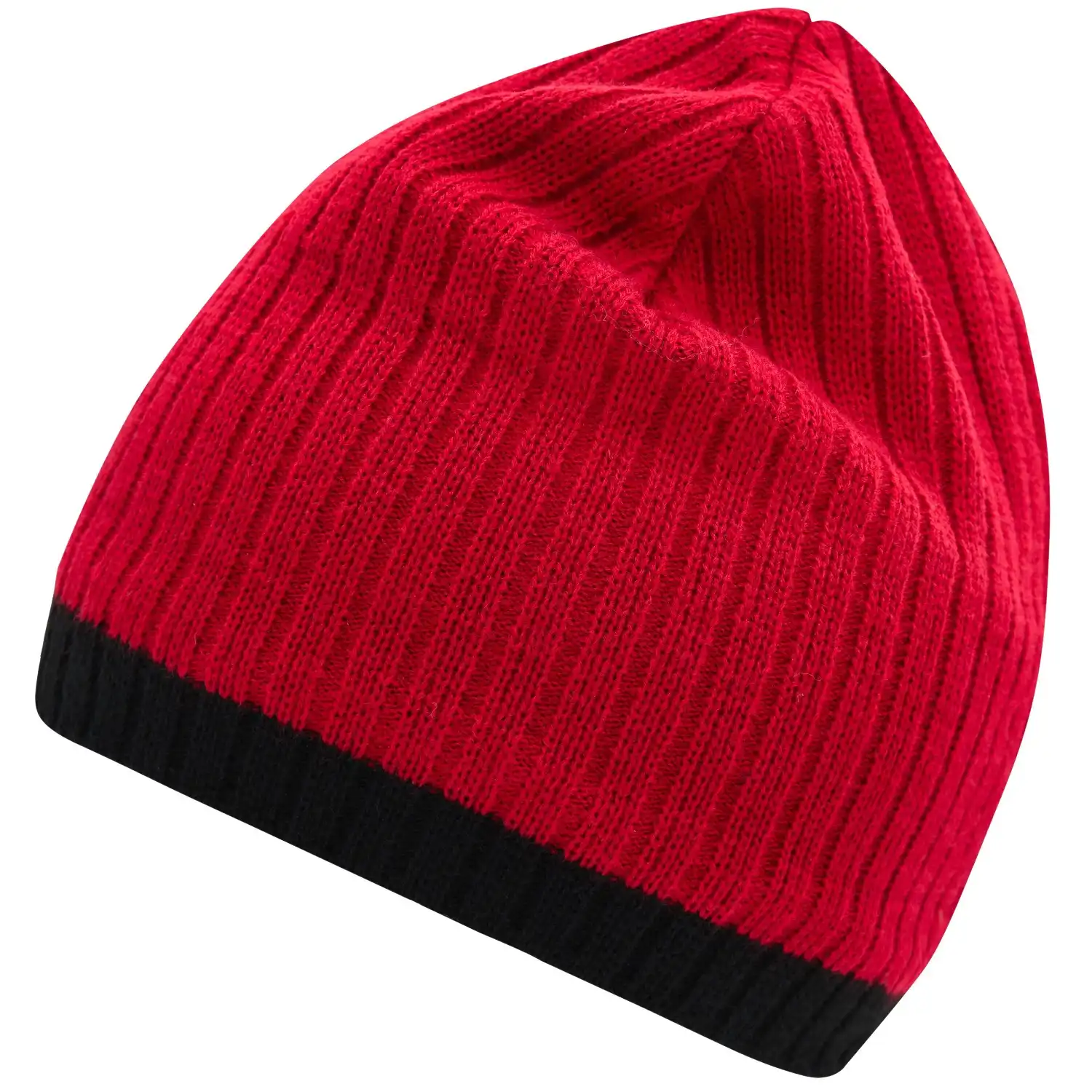 Strickmütze "MB7102" in red/black - Bild 1