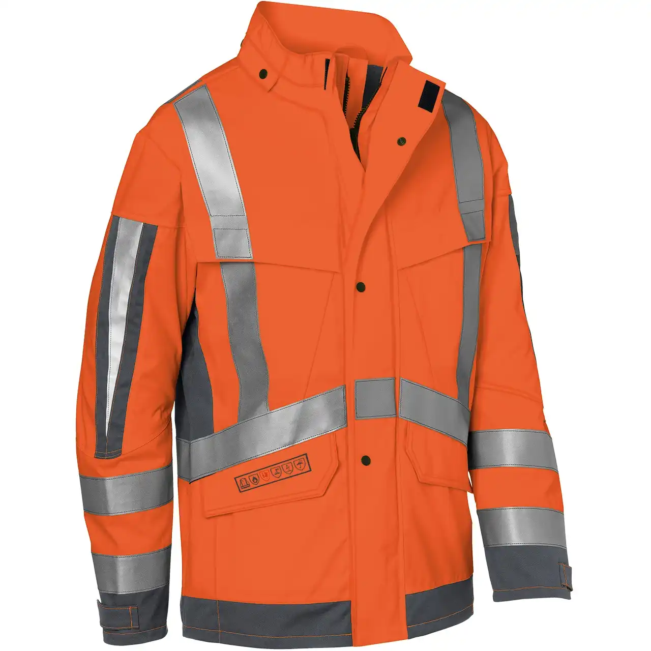 Multinorm Wetterjacke "PROTECTIQ HIGH VIS" arc2 in warnorange/anthrazit, 3XL - Thumbnail 1