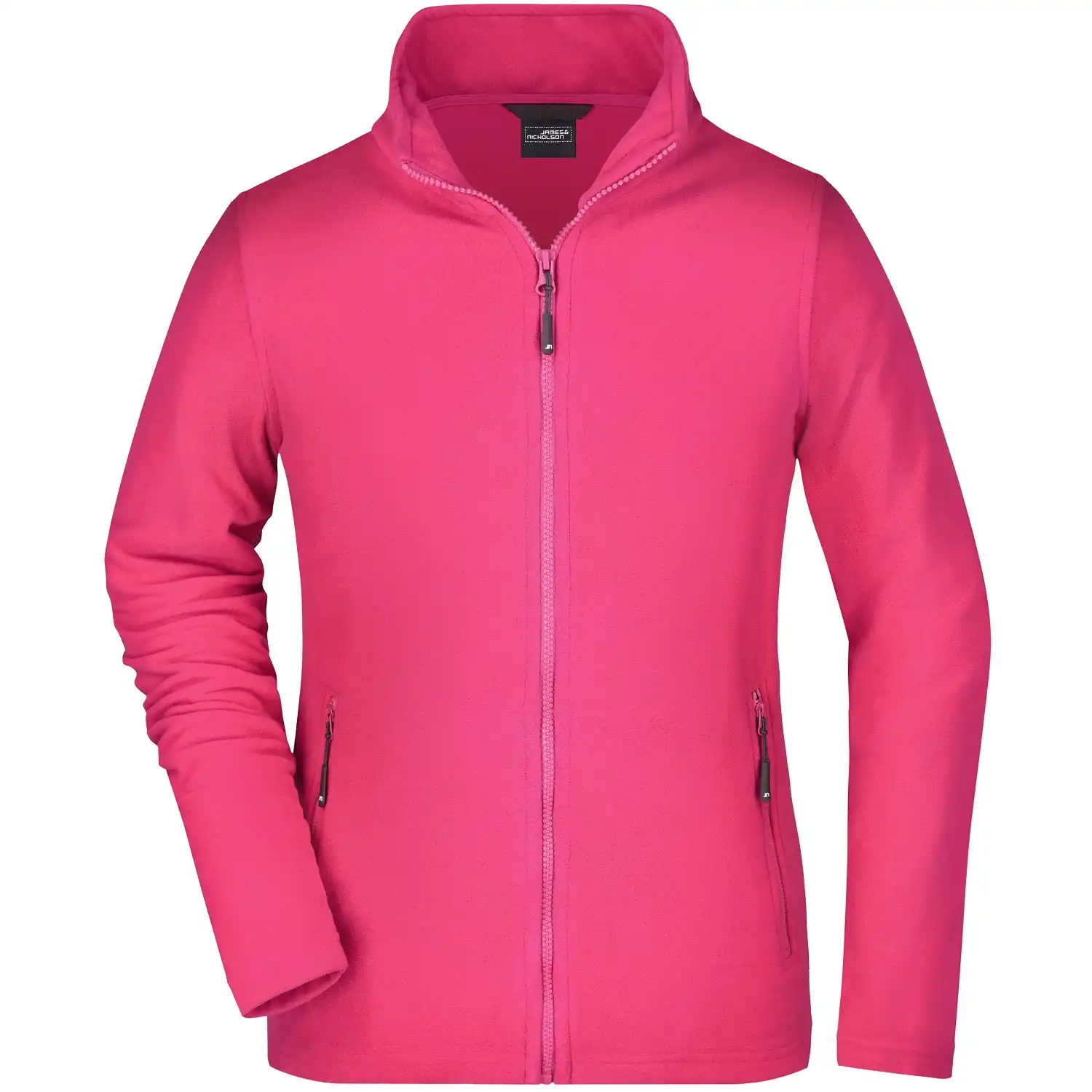 Damen Basic Fleecejacke "JN765" in pink, L - Bild 1