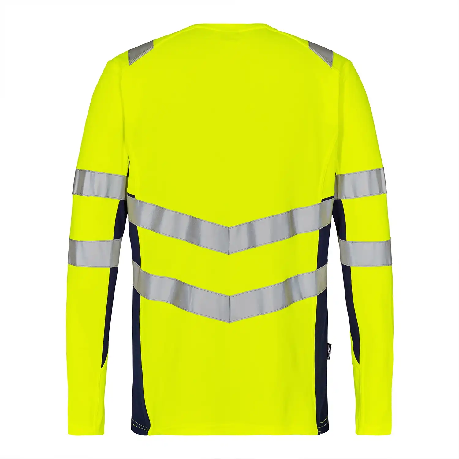 Warnschutz Langarmshirt "9545-182" Safety in gelb/marine, L - Thumbnail 2