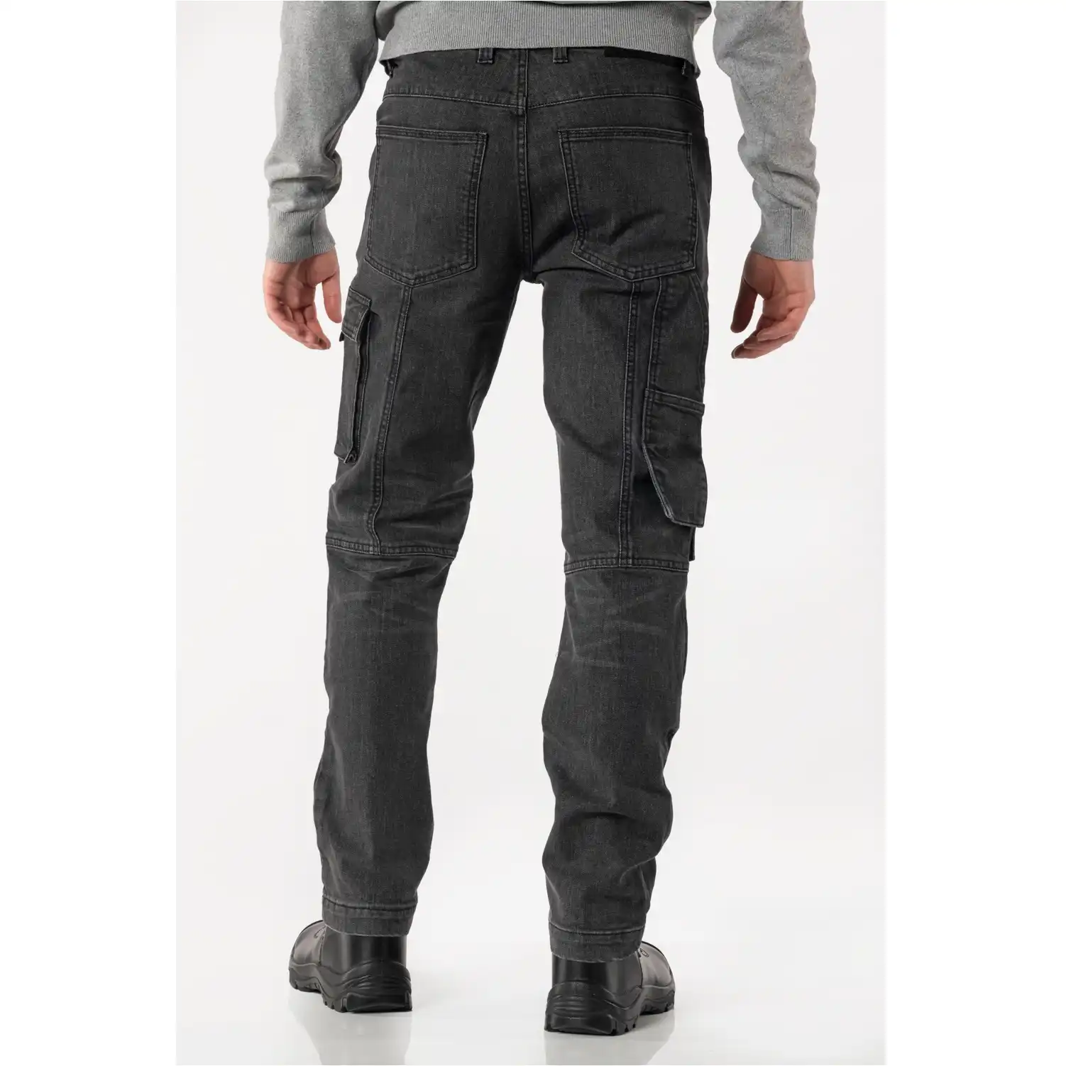 Stretch Jeans "RICK" X35 black/grey in W34L32 - Thumbnail 5