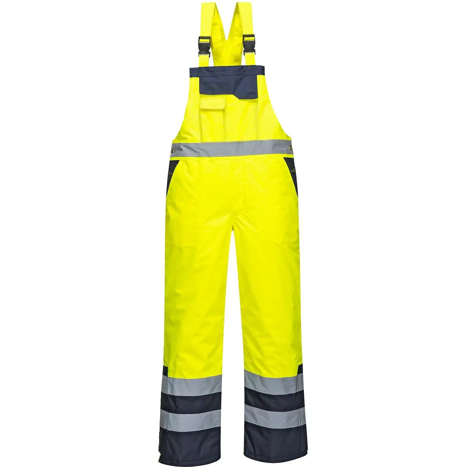Warnschutz Winter Latzhose "S489" in gelb, 3XL - Bild 1