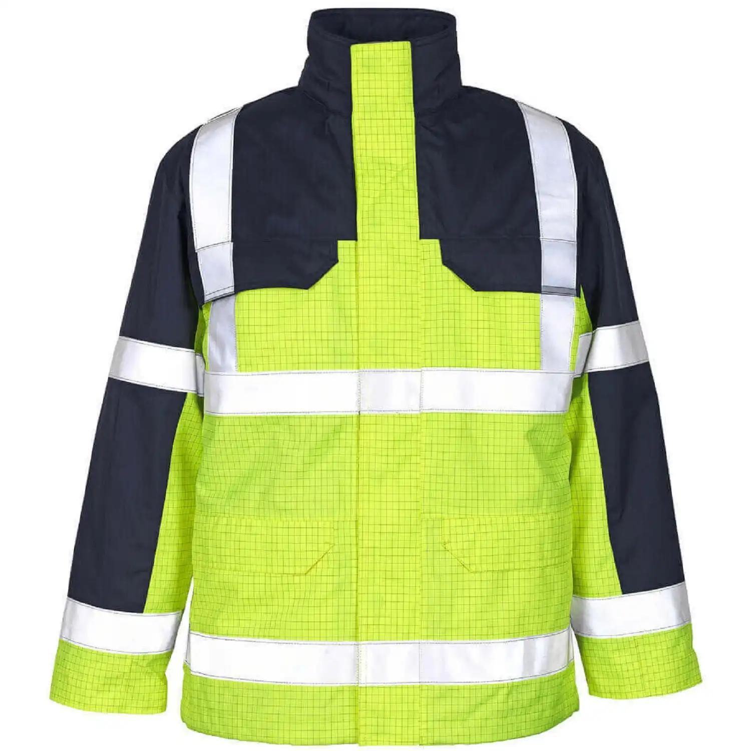 Multinorm Jacke "LUNGERN" Multisafe in gelb/marine, XL - Thumbnail 1