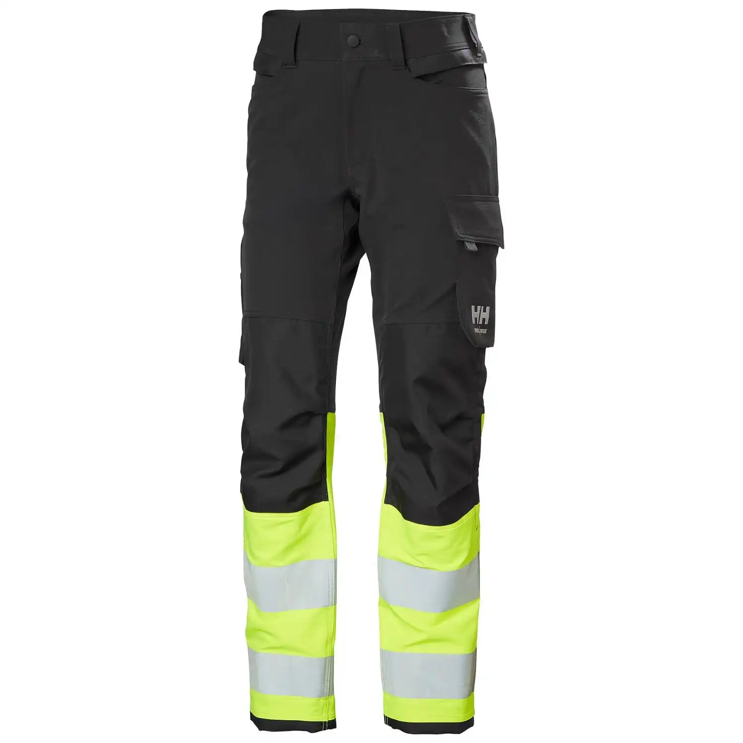 Warnschutz Stretch Bundhose Kl. 1 "ALNA 4X HH CONNECT™" in gelb/dunkelgrau, D124 - Thumbnail 1