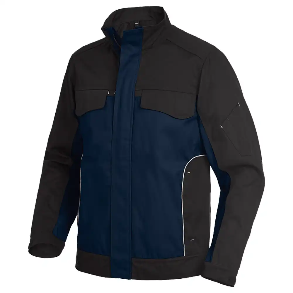 Premium Arbeitsjacke ERNST "Twill 300" in marine/schwarz, L - Thumbnail 1