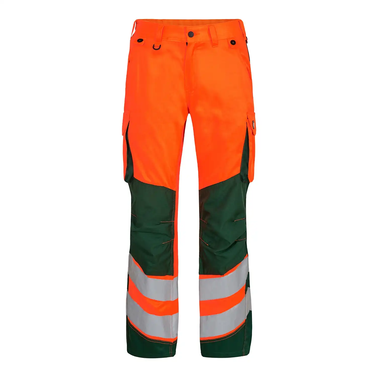 Damen Warnschutz Bundhose "2543-319" Safety Kl. 2 in orange/grün, 48 - Thumbnail 1