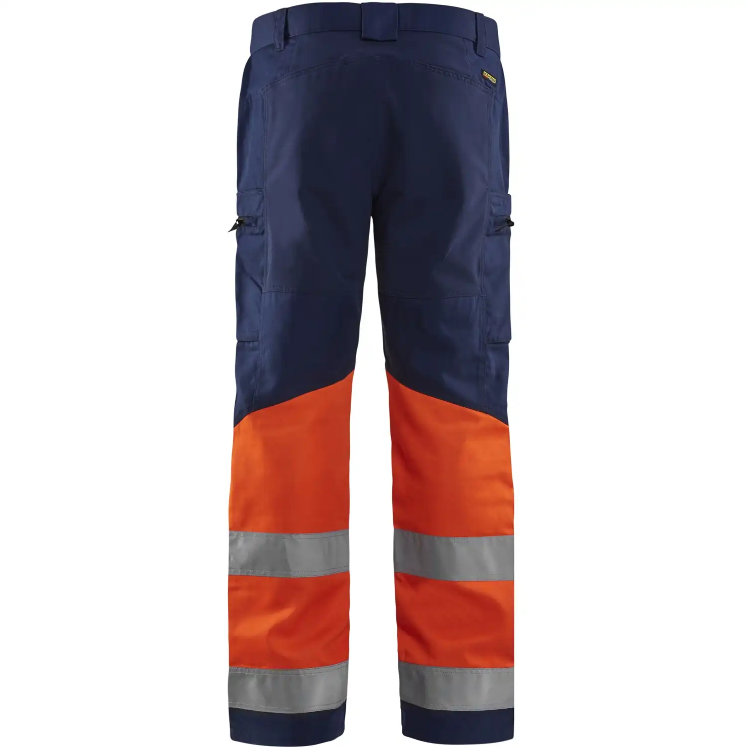 Warnschutz-Stretch-Bundhose "1551" in marine/orange, C146 - Thumbnail 2