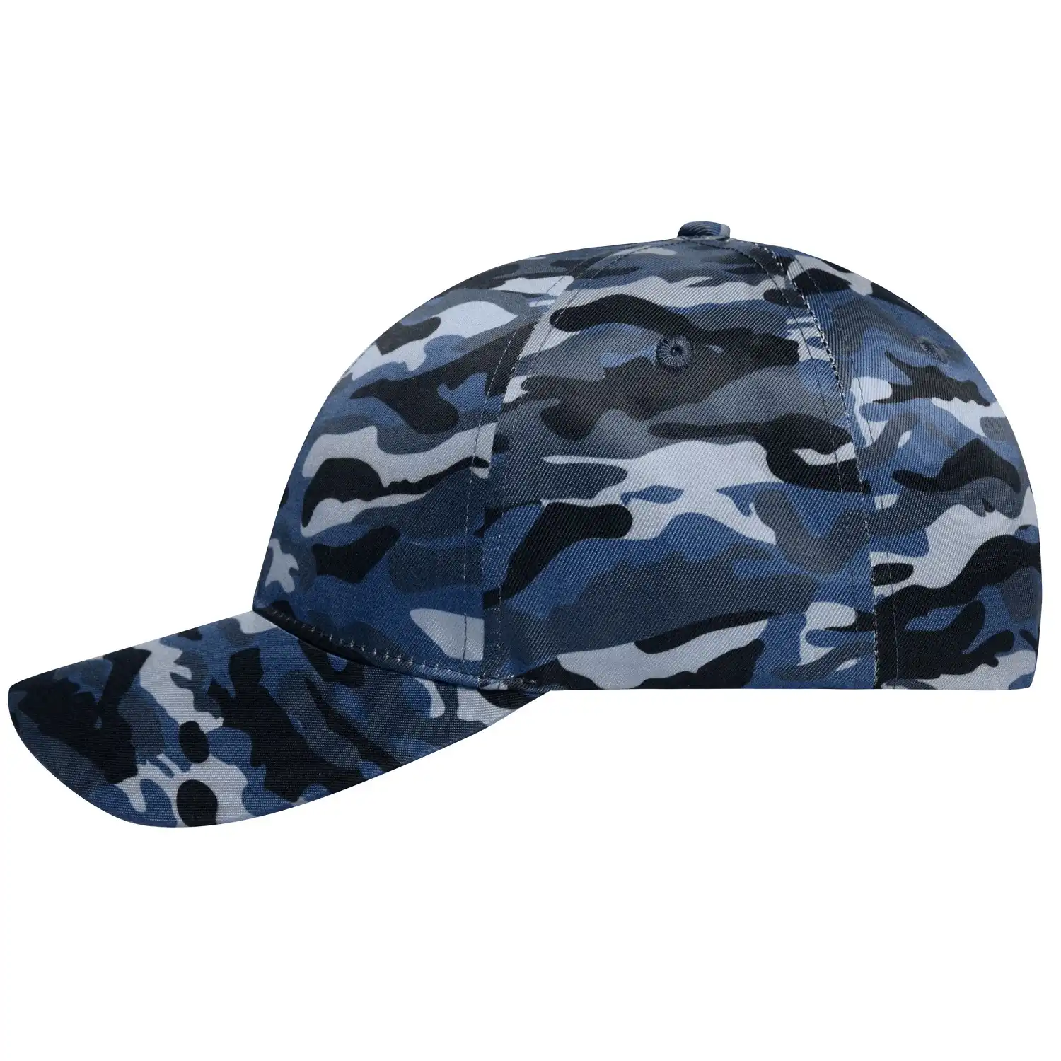 Basecap Camouflage "MB6227" 6-Panel in denim/black - Bild 1