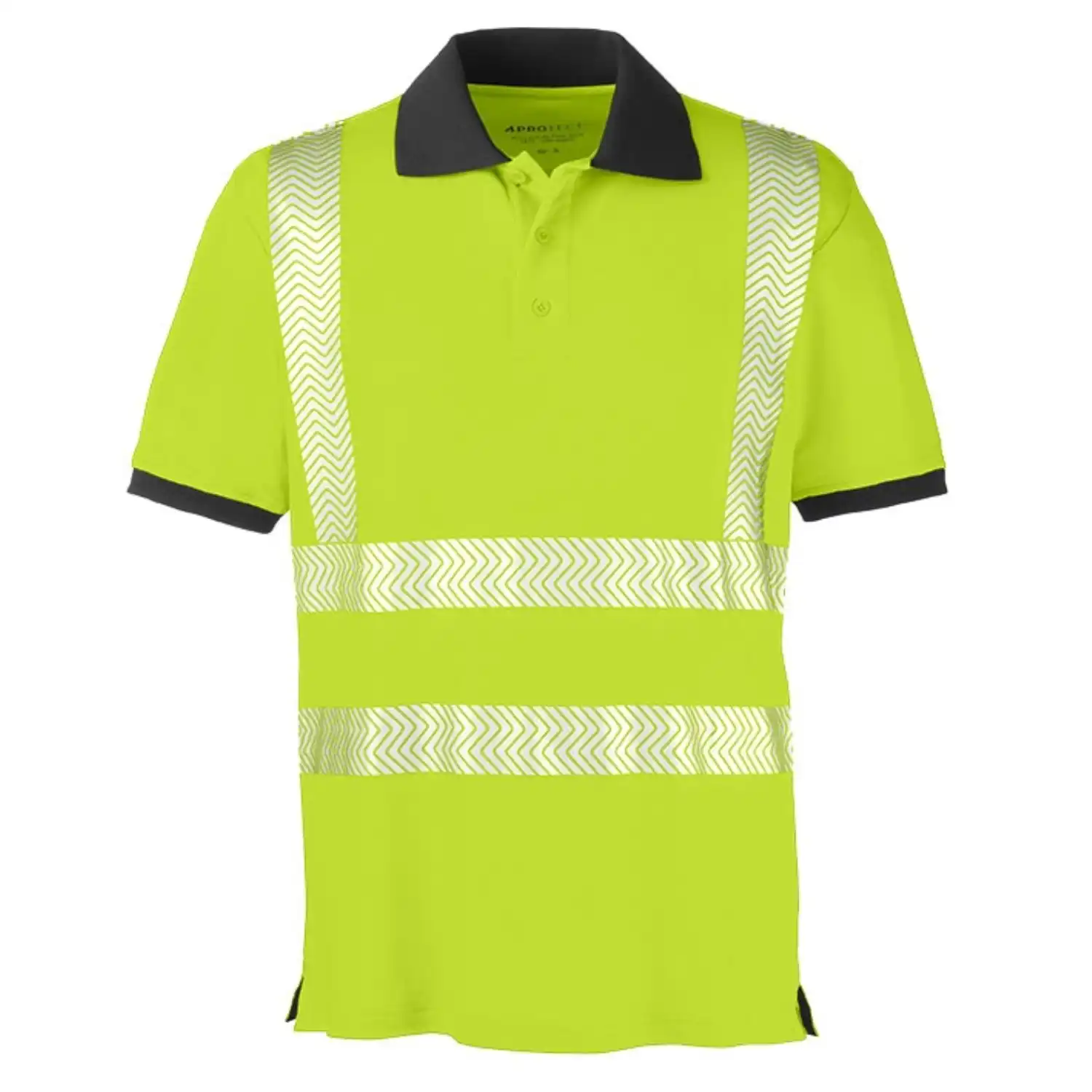 Wanschutz-Poloshirt "ORLANDO" UV-Schutz in gelb/grau, XL - Thumbnail 1