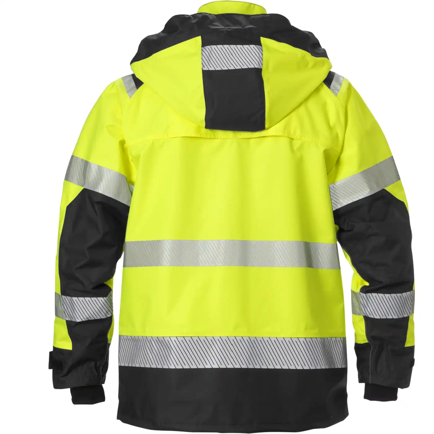 Warnschutz Regenjacke "4515 GTT" in gelb/schwarz, XL - Thumbnail 2