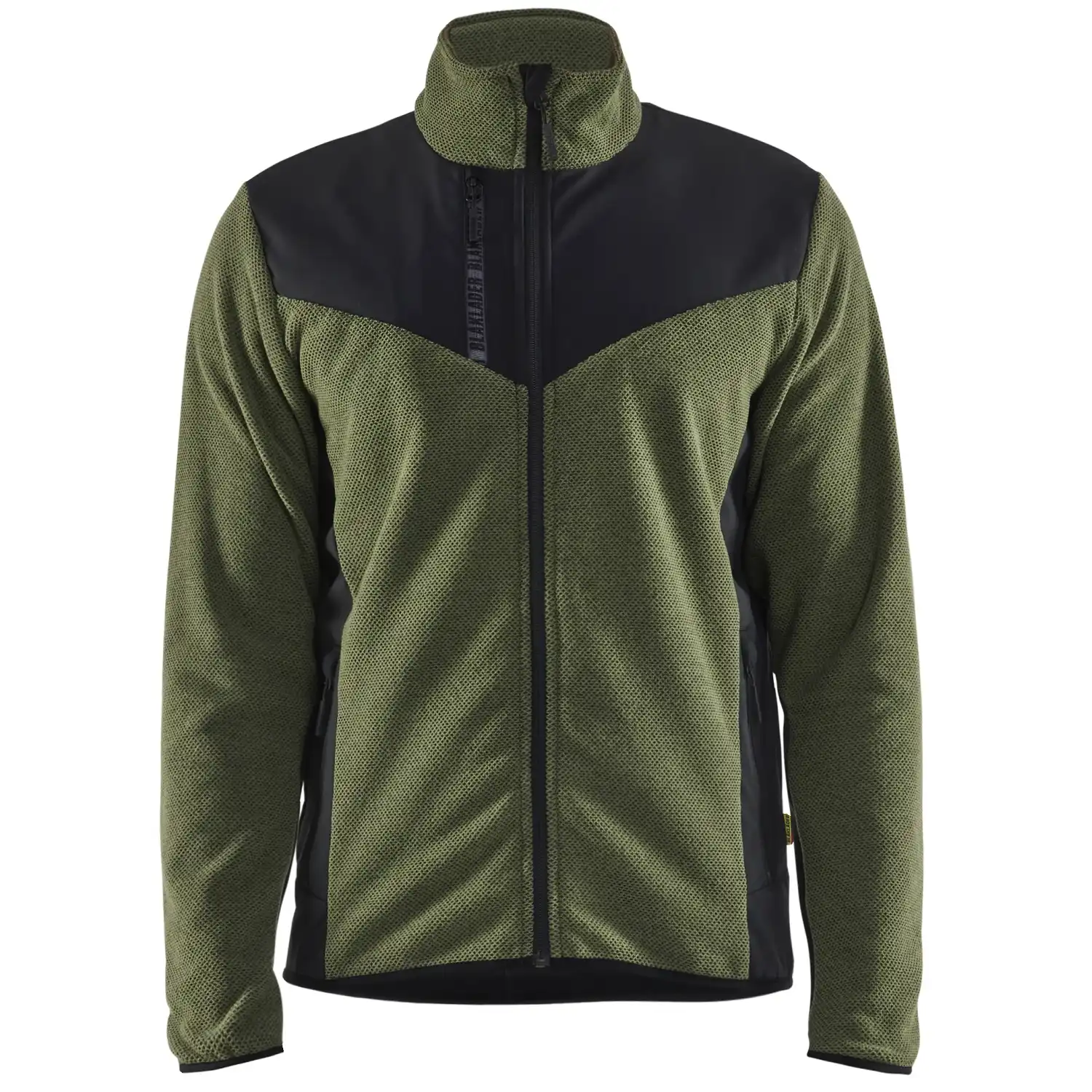 Strickjacke "5942" in herbstgrün/schwarz, XS - Thumbnail 1