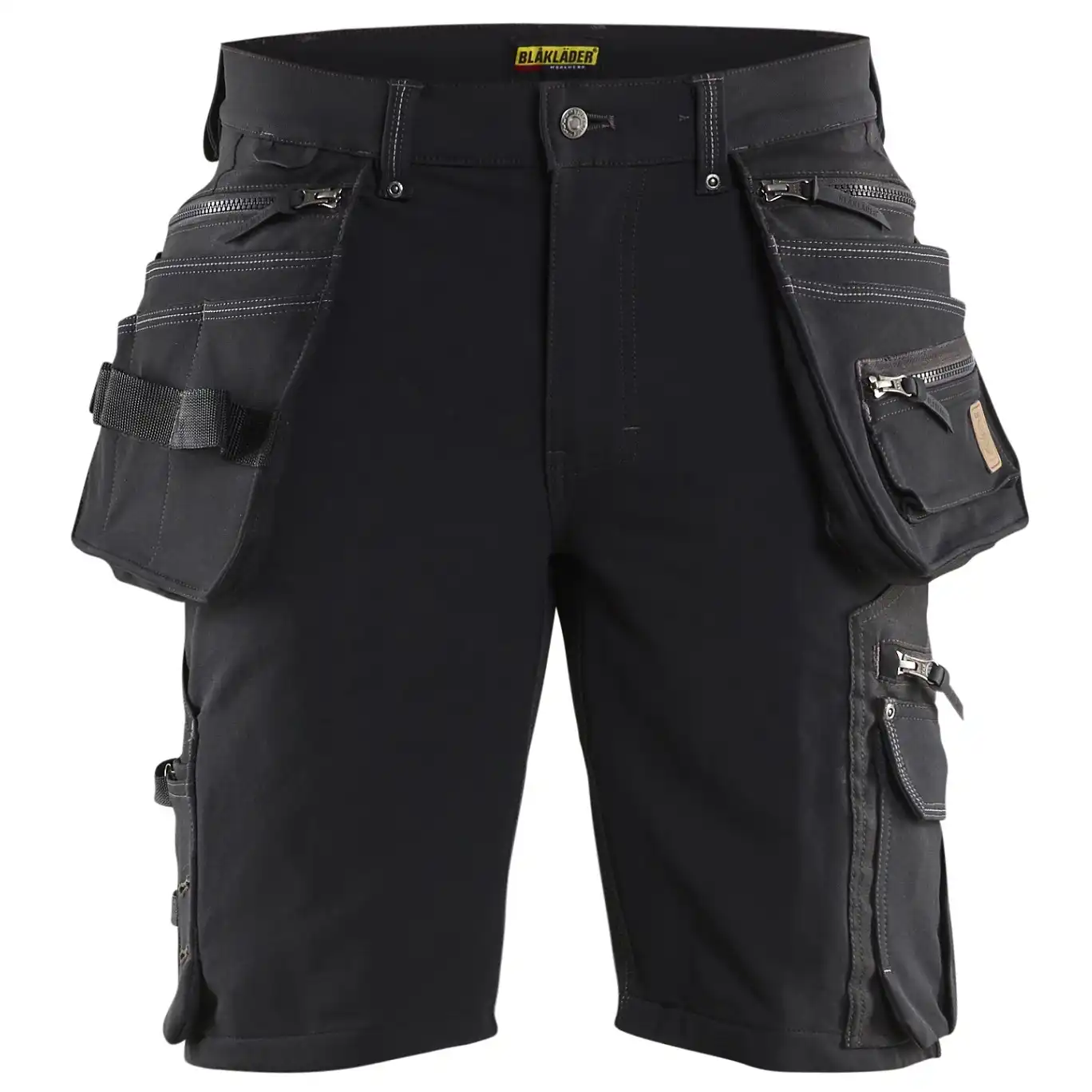 Stretch Handwerker-Shorts "1988" X1900 in schwarz, C56 - Thumbnail 1