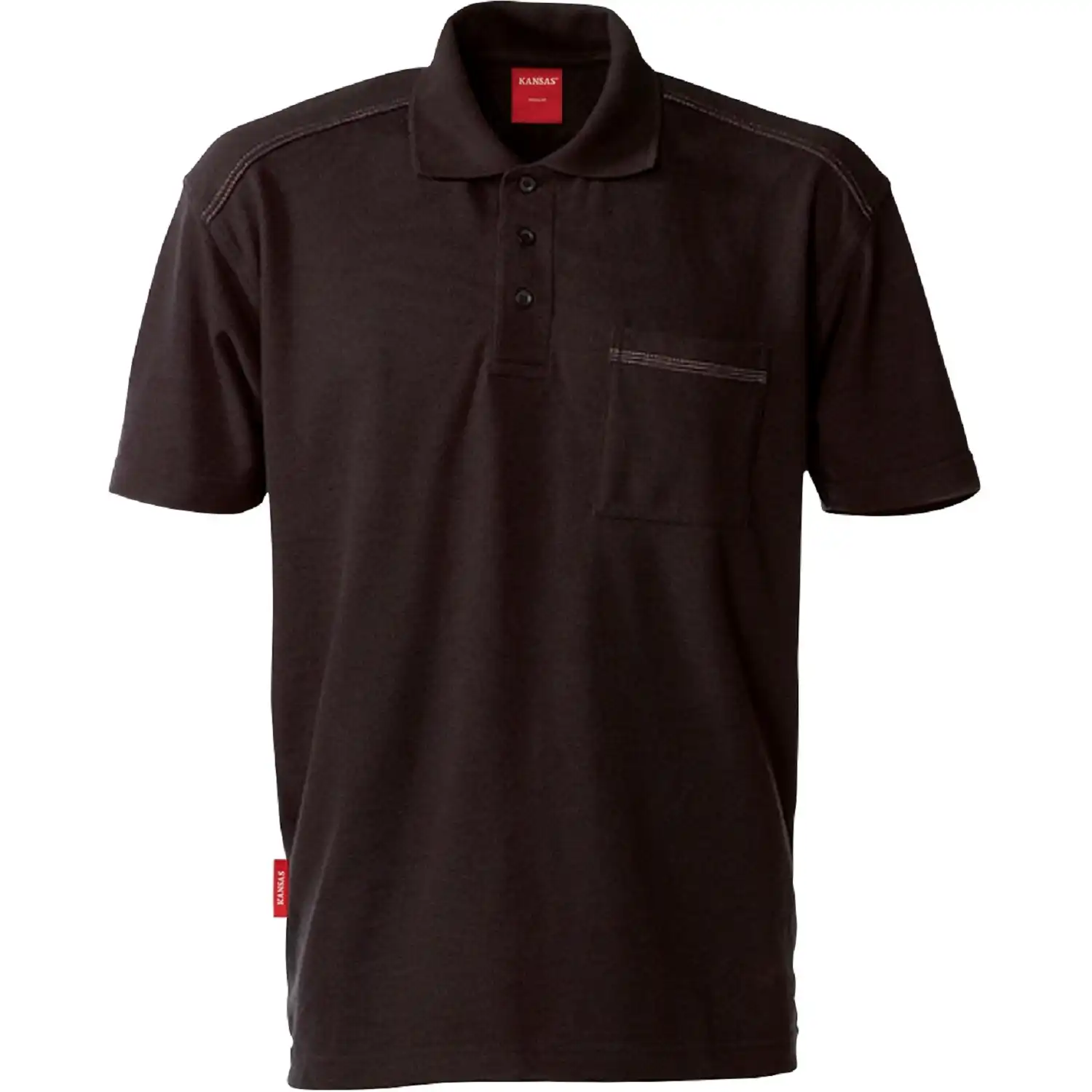 Polo-Shirt "7392 PM" in schwarz, XL - Thumbnail 1