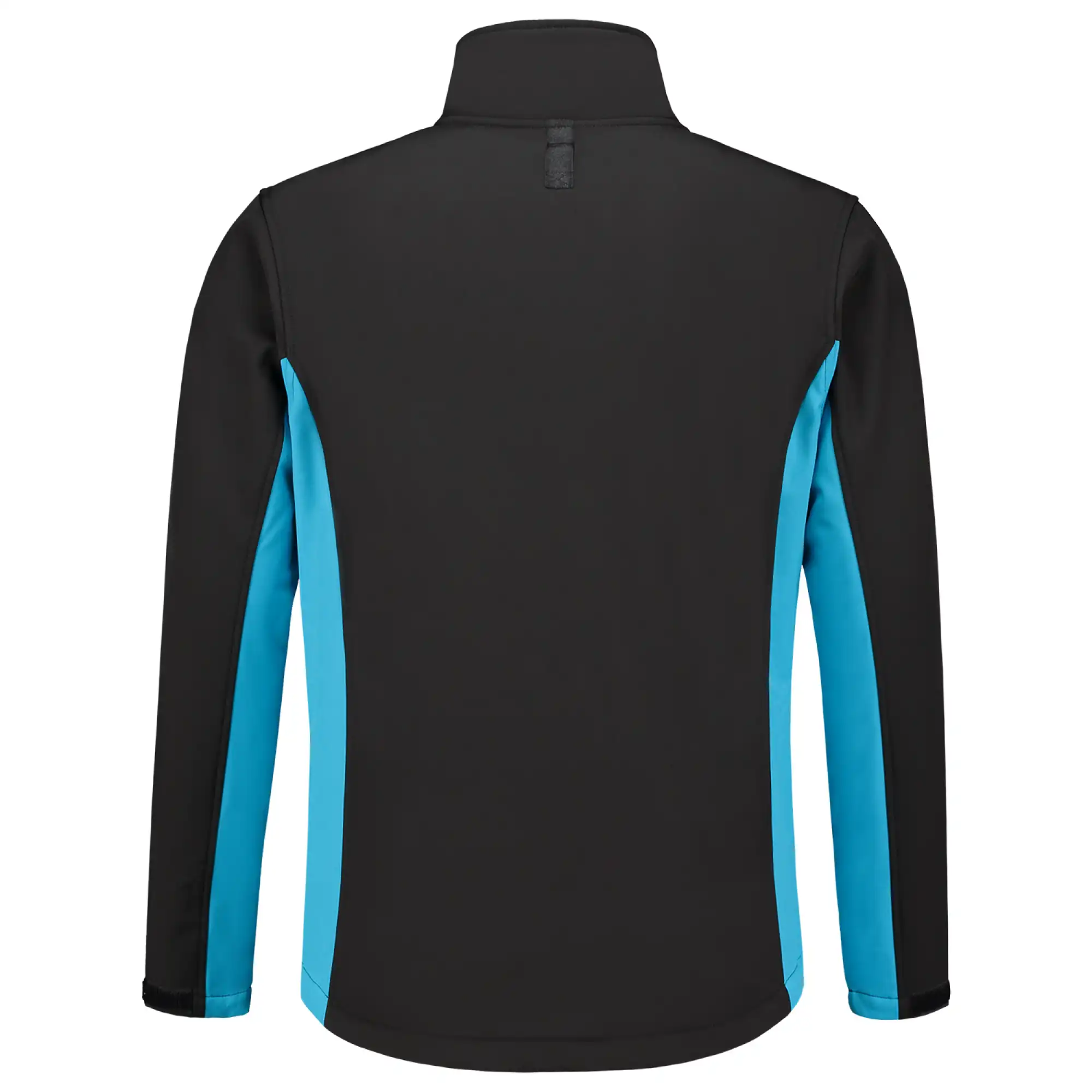 Softshelljacke Bicolor "402002" Workwear in XS, black/turquoise - Thumbnail 2