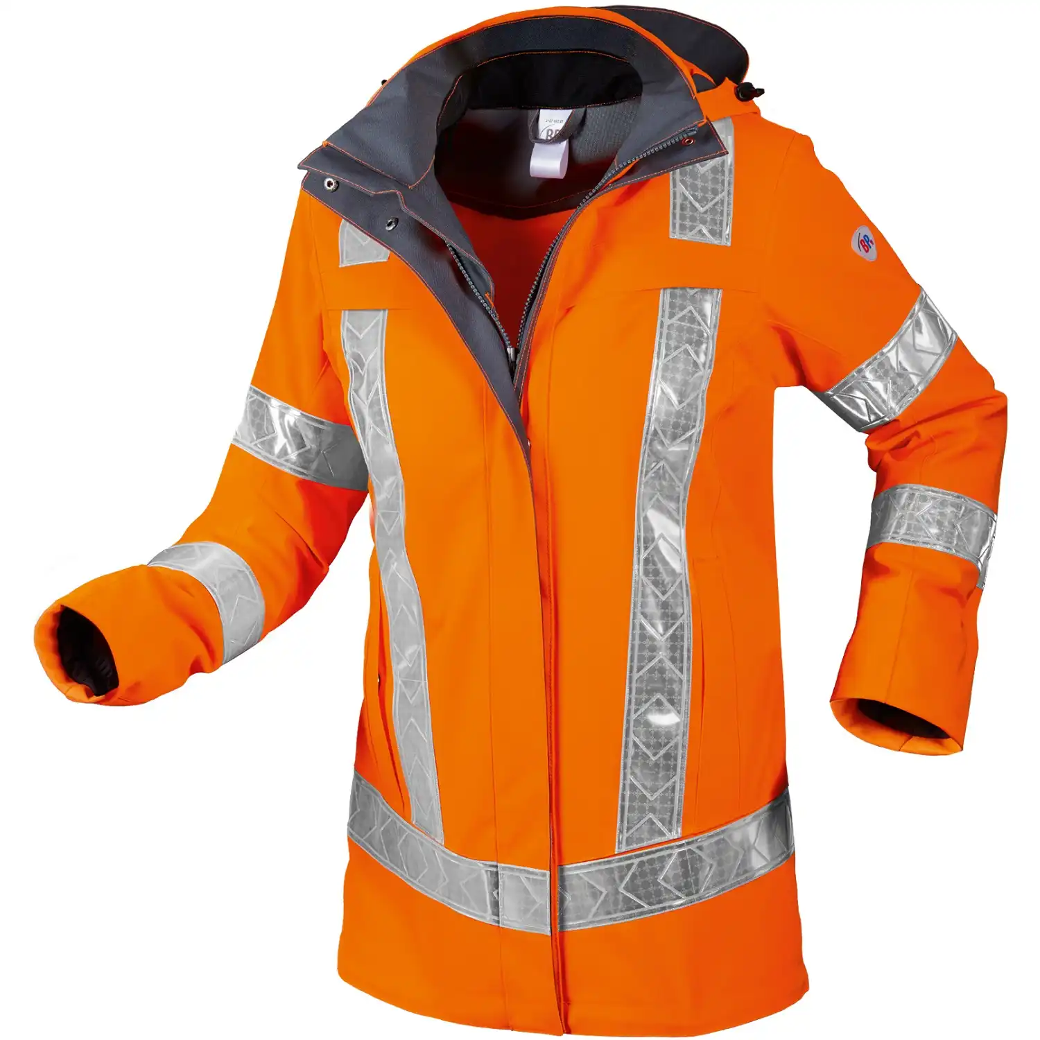 Damen Warnschutz Regenjacke "2127-880" Hi-Vis Comfort orange in XL - Thumbnail 1