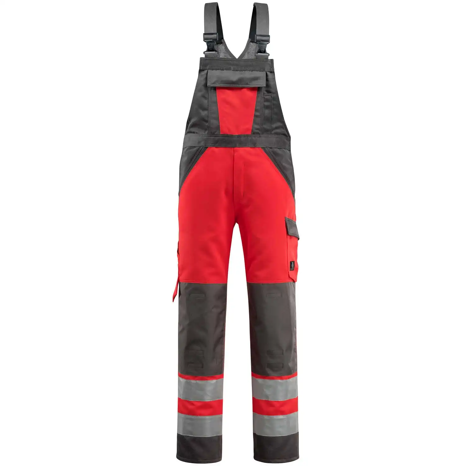 Warnschutz Latzhose "GOSFORD" Safe Light in rot/dunkelanthrazit, 76C46 (EU 23) - Bild 1