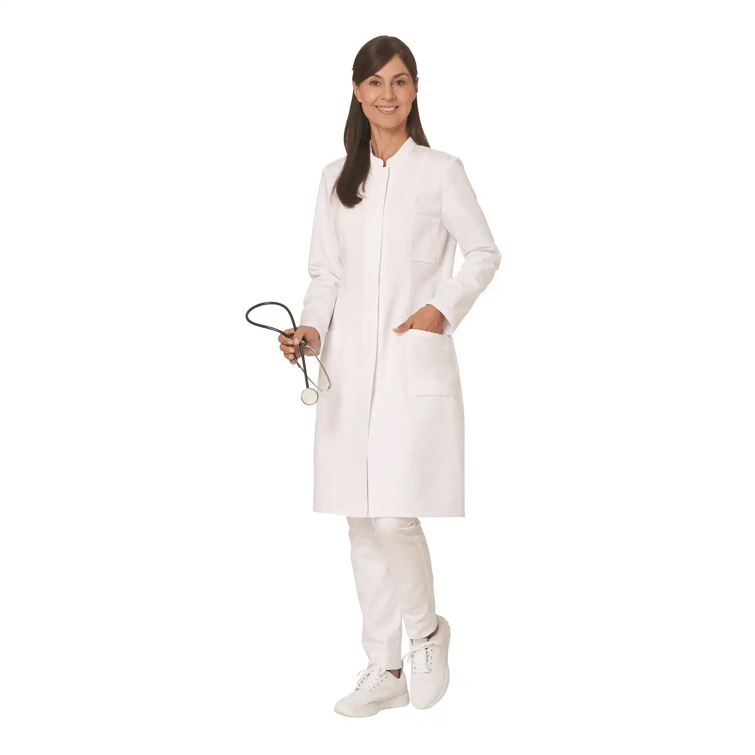 Damenmantel "08/2663" in 38, Weiß - Bild 1