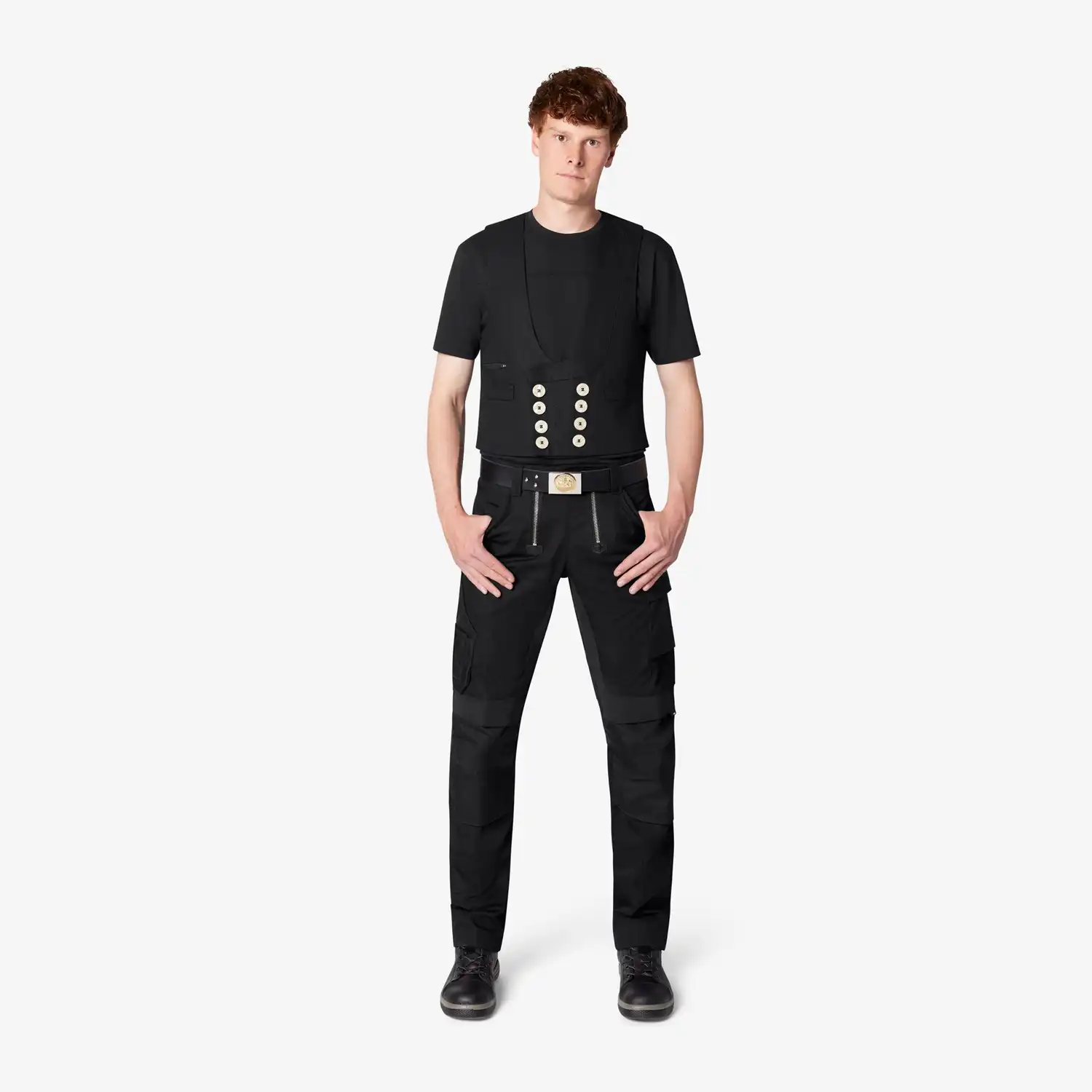 Zunftweste Canvas "HANNES" schwarz in 50 - Thumbnail 3